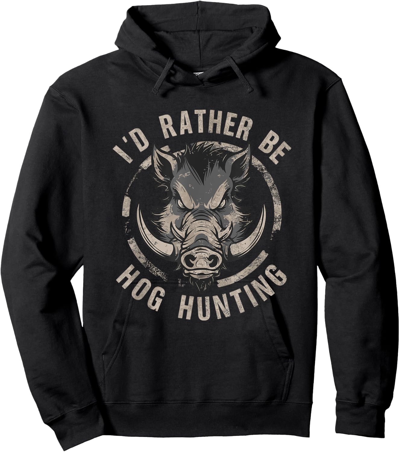 Hog Hunting Hunter Wild Pig Huntsman Hunt Boar Hunters Hoodie - Hoodie | Black