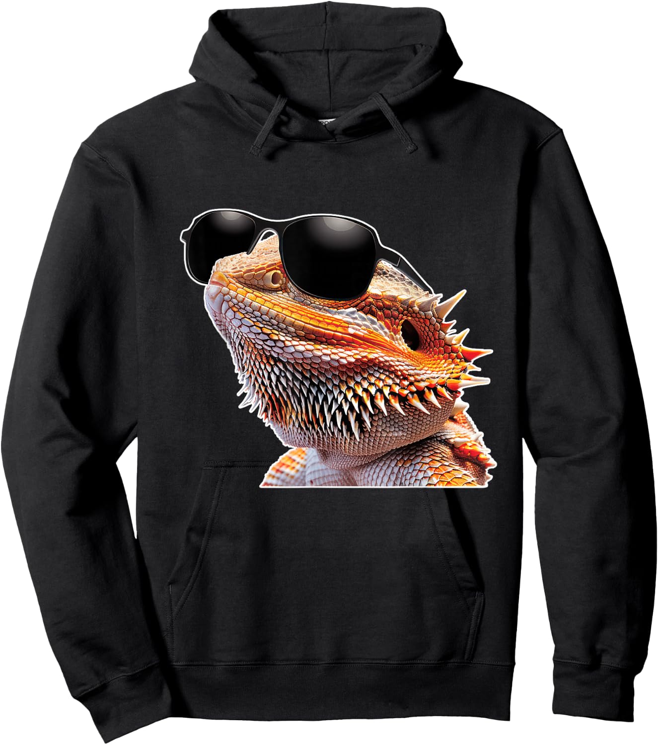 Bearded Dragon Sunglasses Hoodie - Hoodie | Black