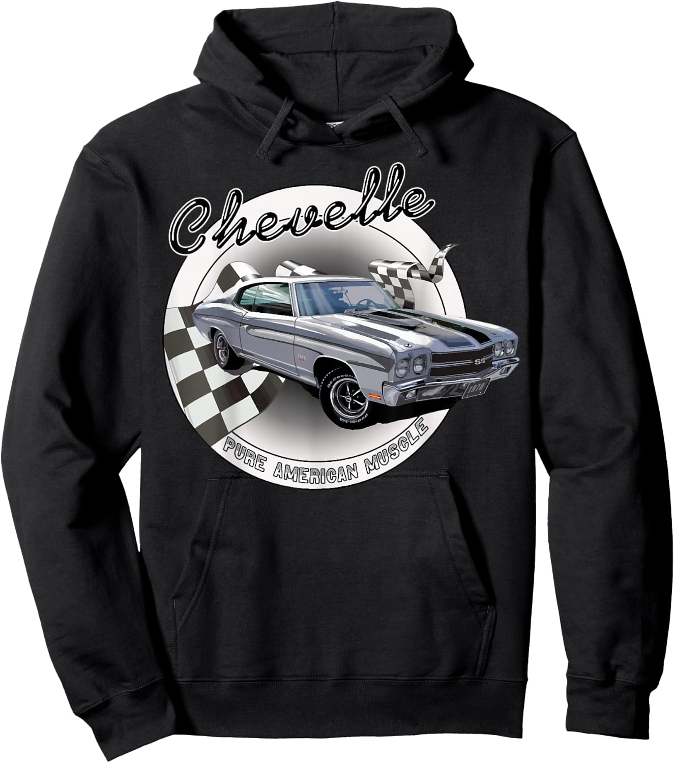 1970 70 Chevelle SS Cortez Silver Trending Chevys Muscle Car Hoodie - Hoodie | Black