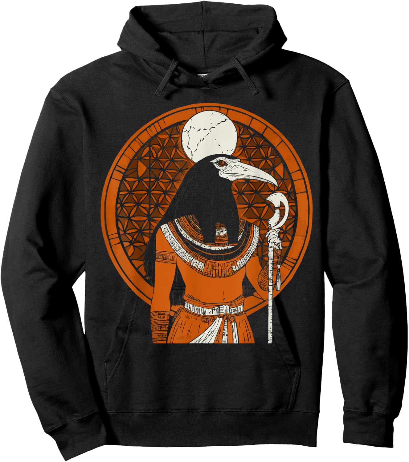 Thoth Egyptian God Egyptian Mythology Pyramid Ancient Egypt Hoodie - Hoodie | Black