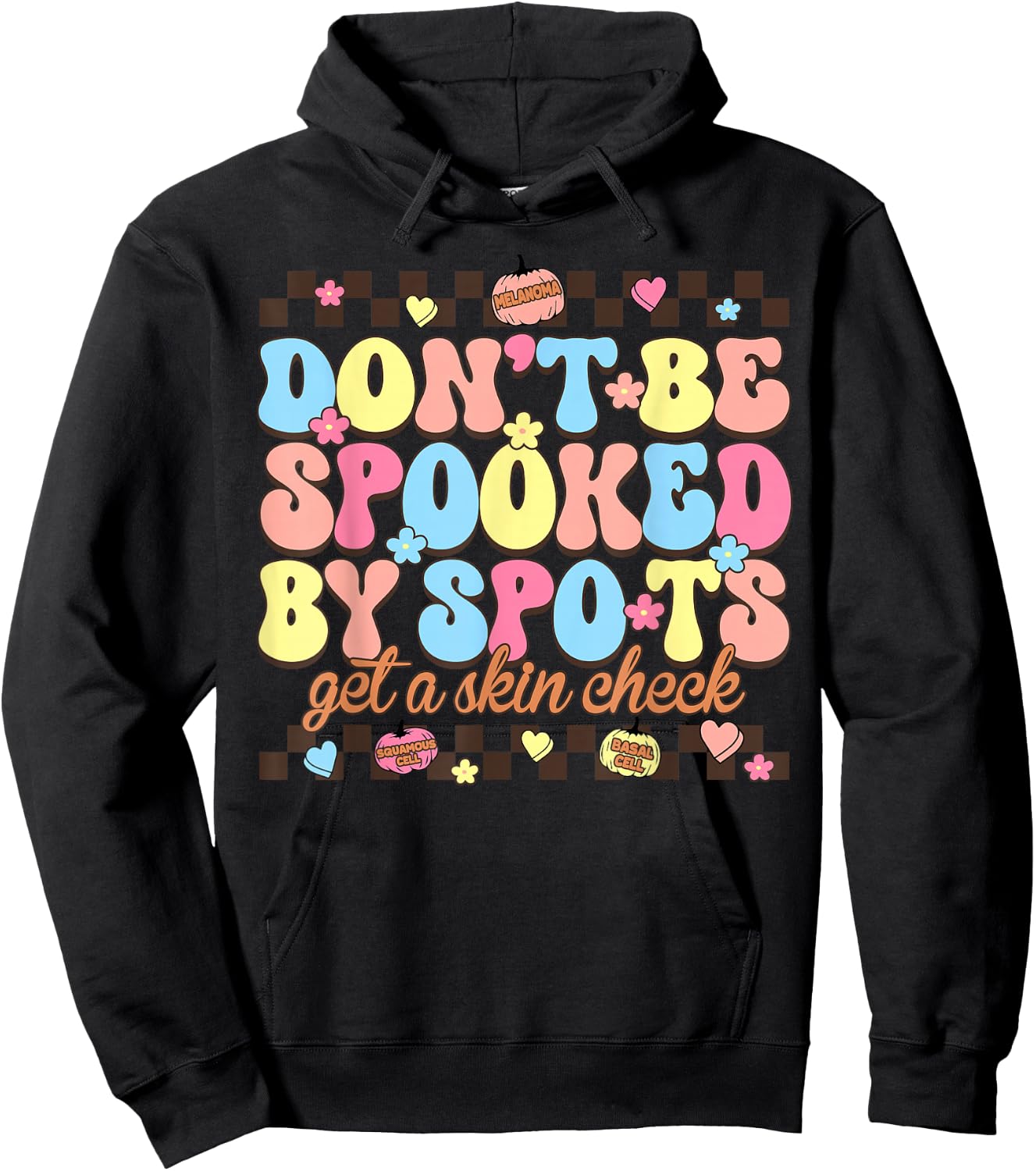 Funny Halloween Dermatology Nurse Spooky Season Hoodie - Hoodie | Black