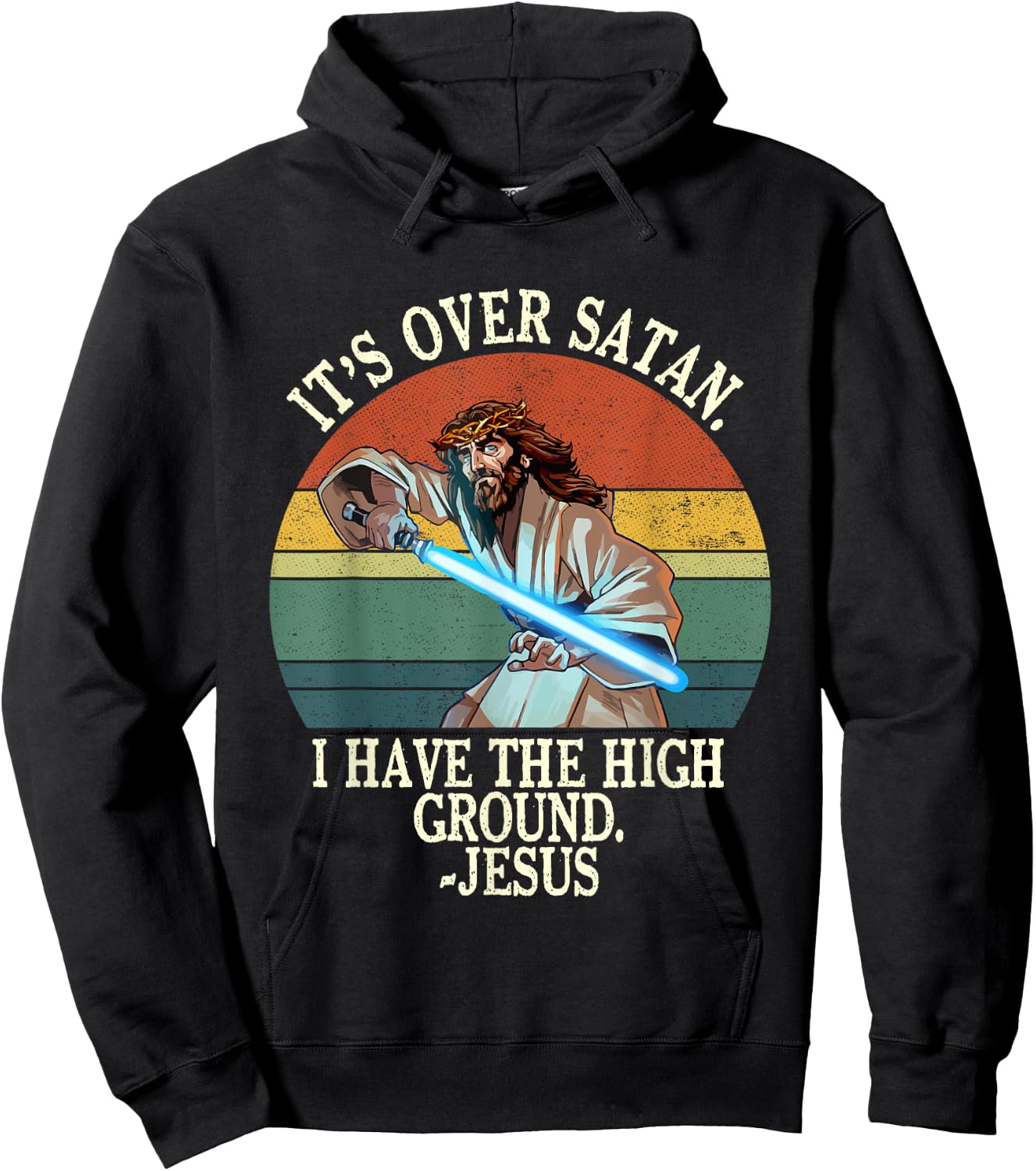It's Over Satan I Have The High Ground Hoodie - Hoodie | Black