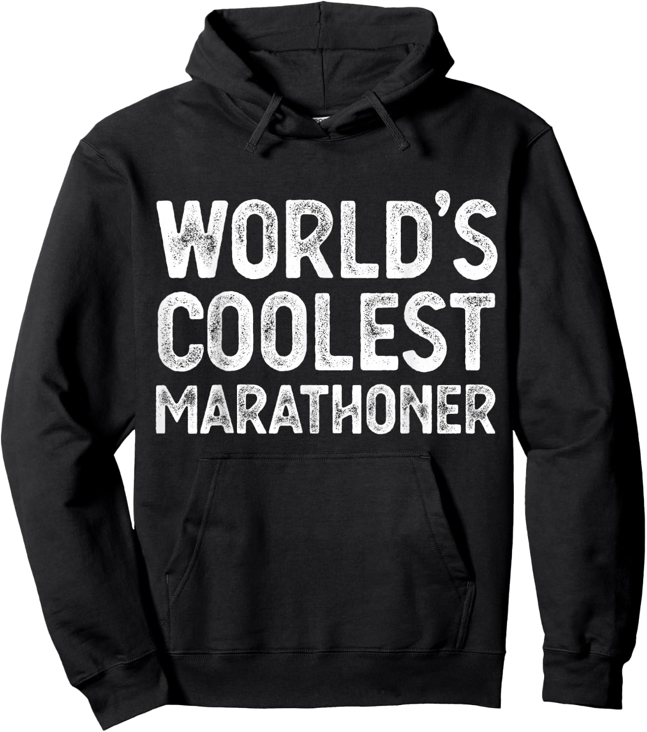 World's Coolest Marathoner Funny Marathoner Hoodie - Hoodie | Black