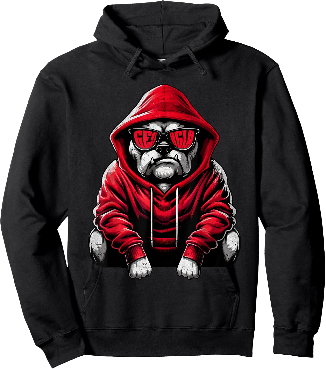 I Love Bulldog Animal Cute Dogs Vintage Bulldog Personalized Men Women Kids Hoodie - Hoodie | Black