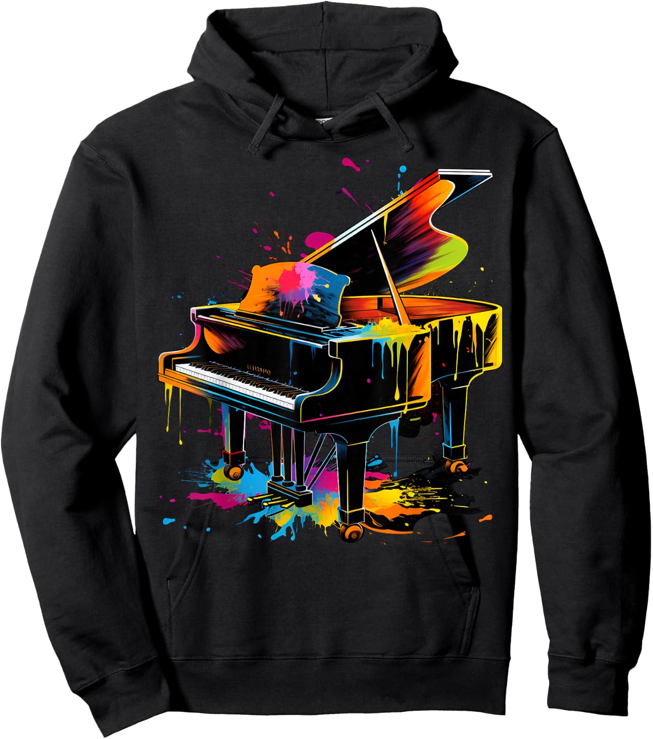 Men, Women and Kids Piano Hoodie - Hoodie | Black