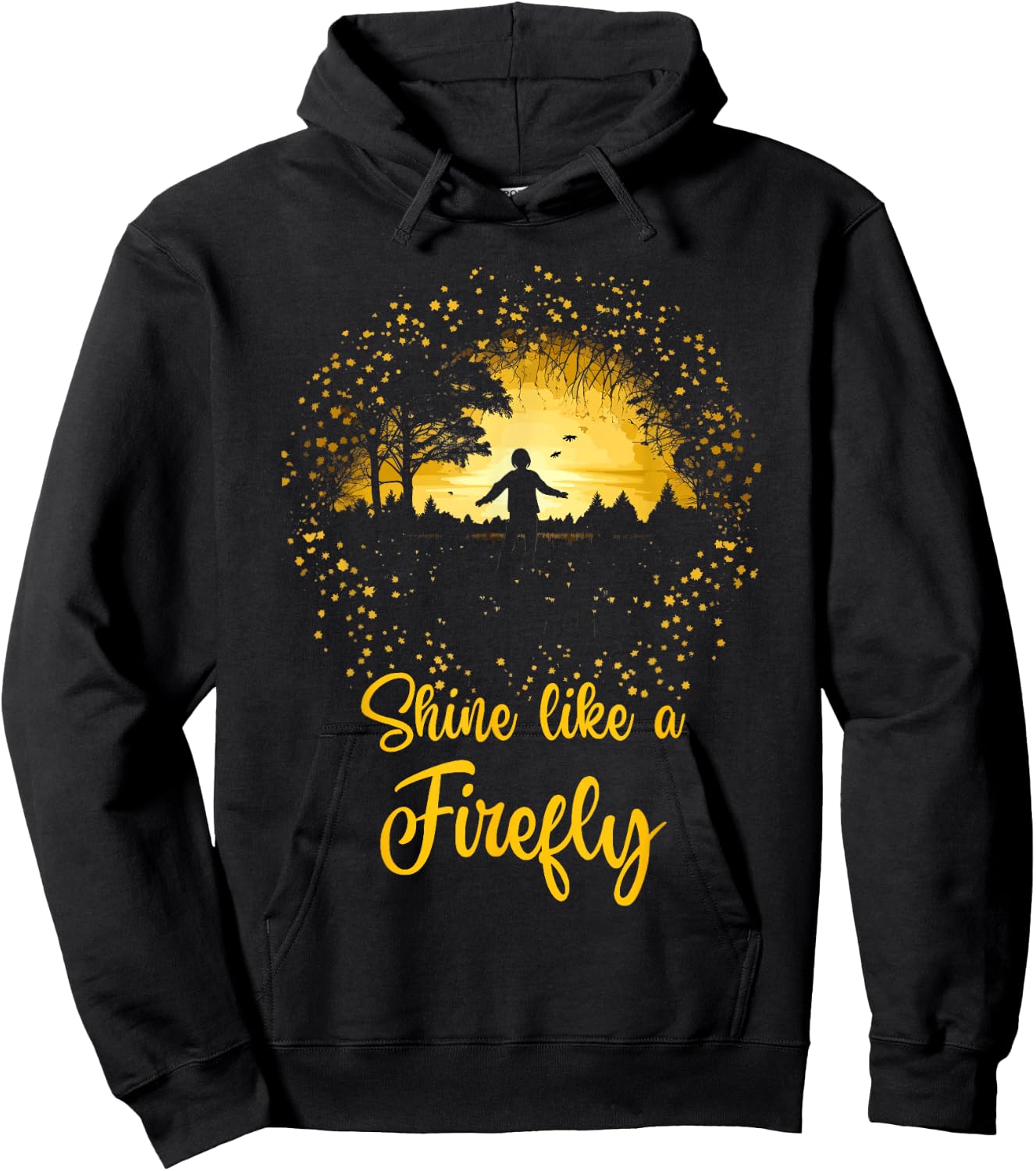 Shine Like a Firefly Lightning Bugs Fireflies Hoodie - Hoodie | Black