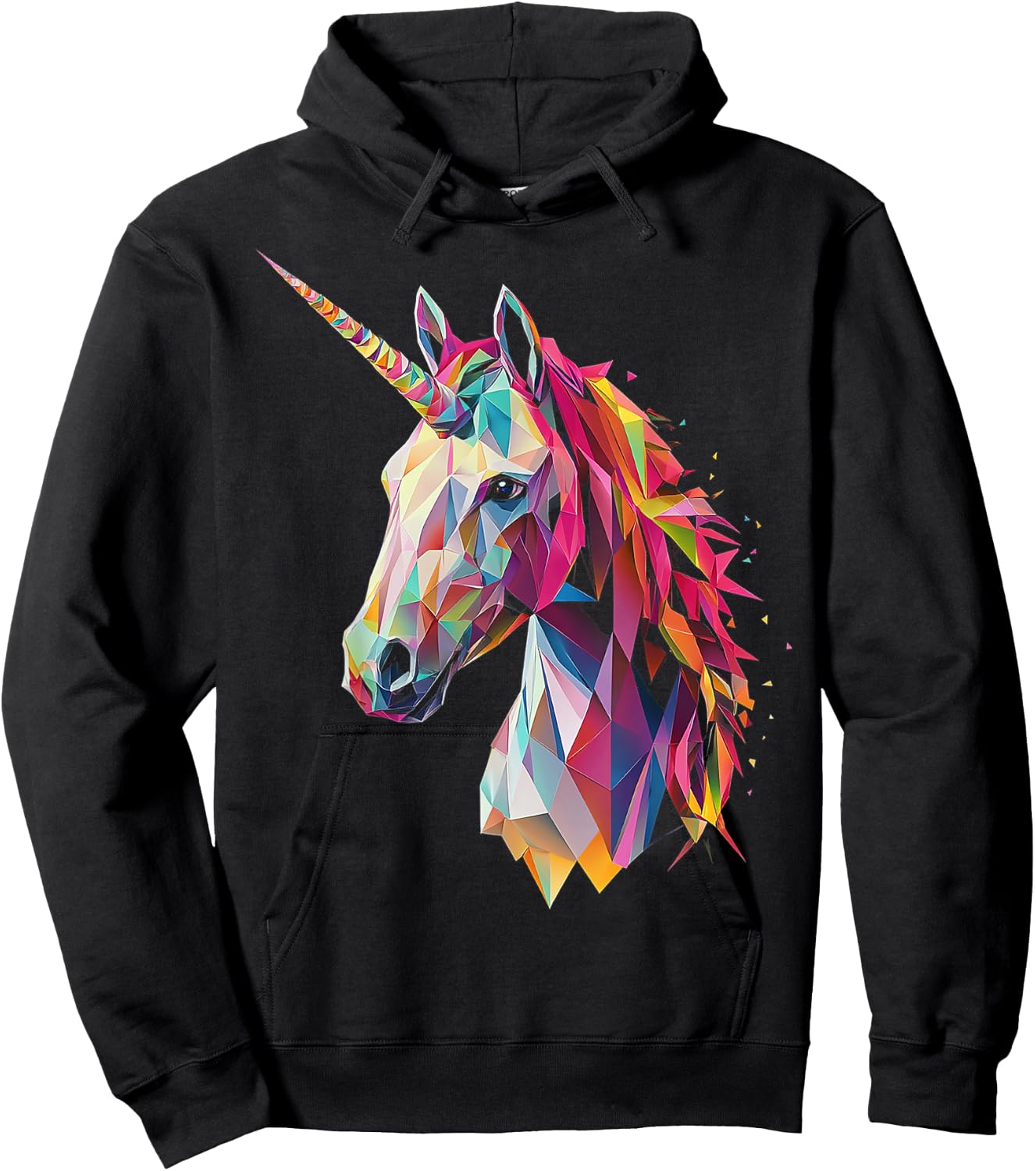 Unicorn Mythical Graphic Fantasy Art Unicorn Hoodie - Hoodie | Black