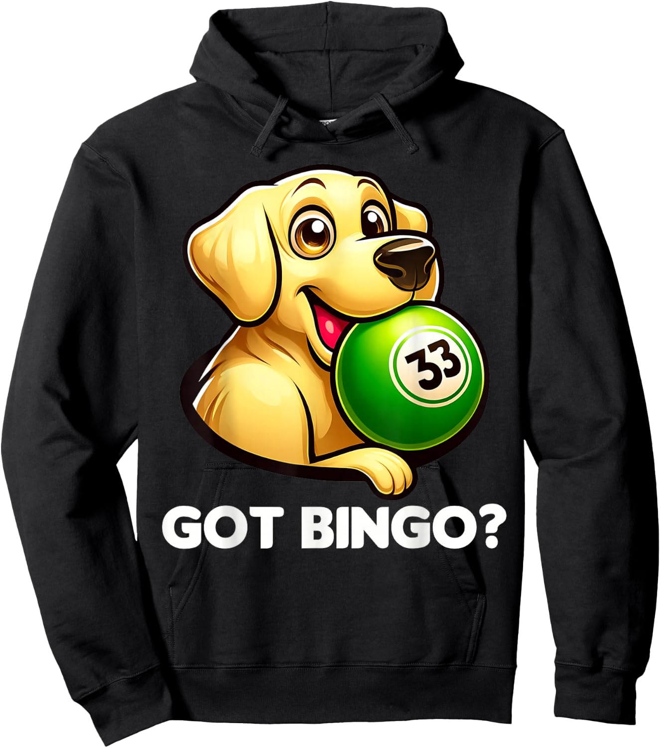 Funny Got Bingo? Cute Dog Bingo Night Hoodie - Hoodie | Black