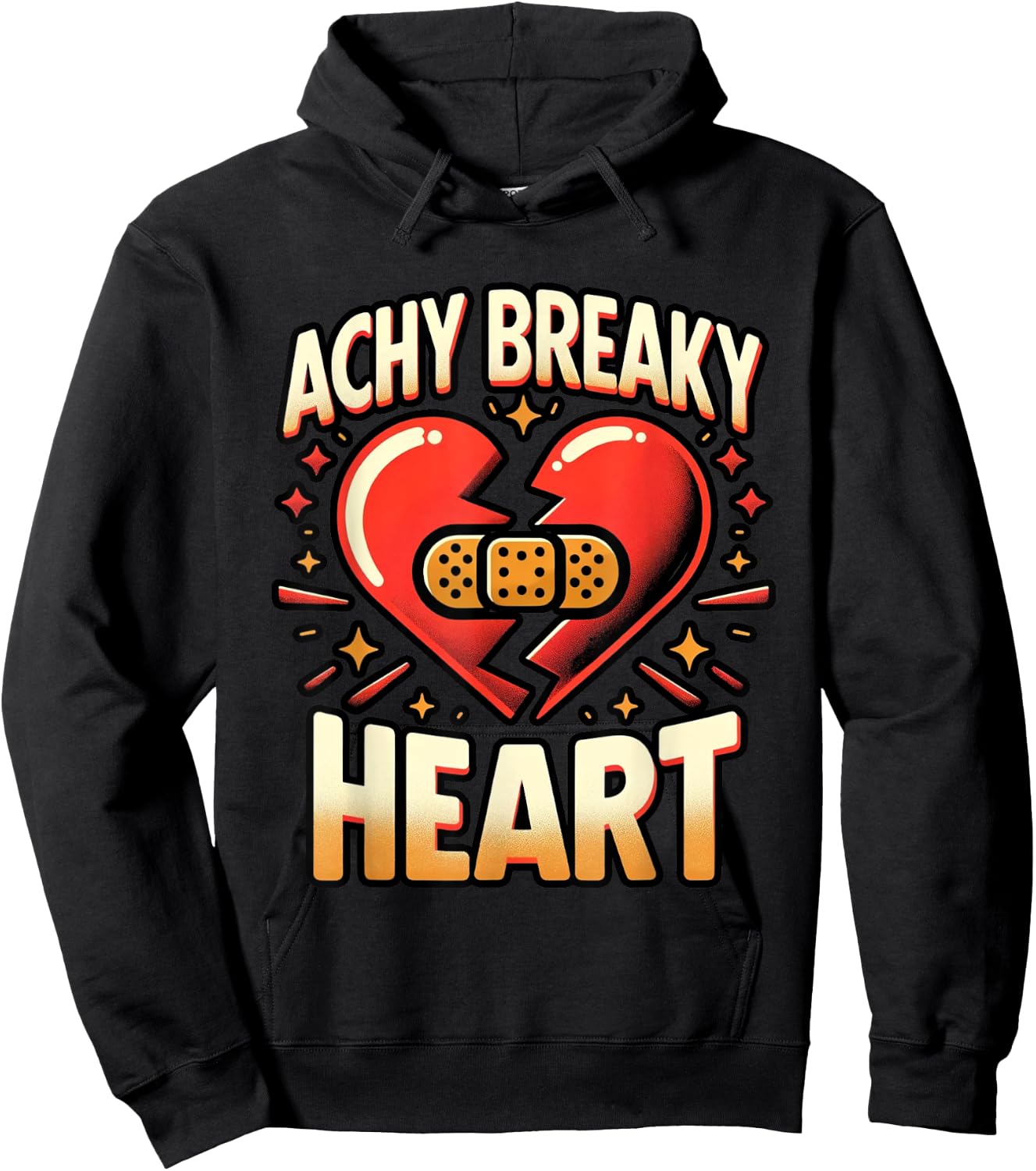 Broken Beats Achy Breaky Heart Hoodie - Hoodie | Black