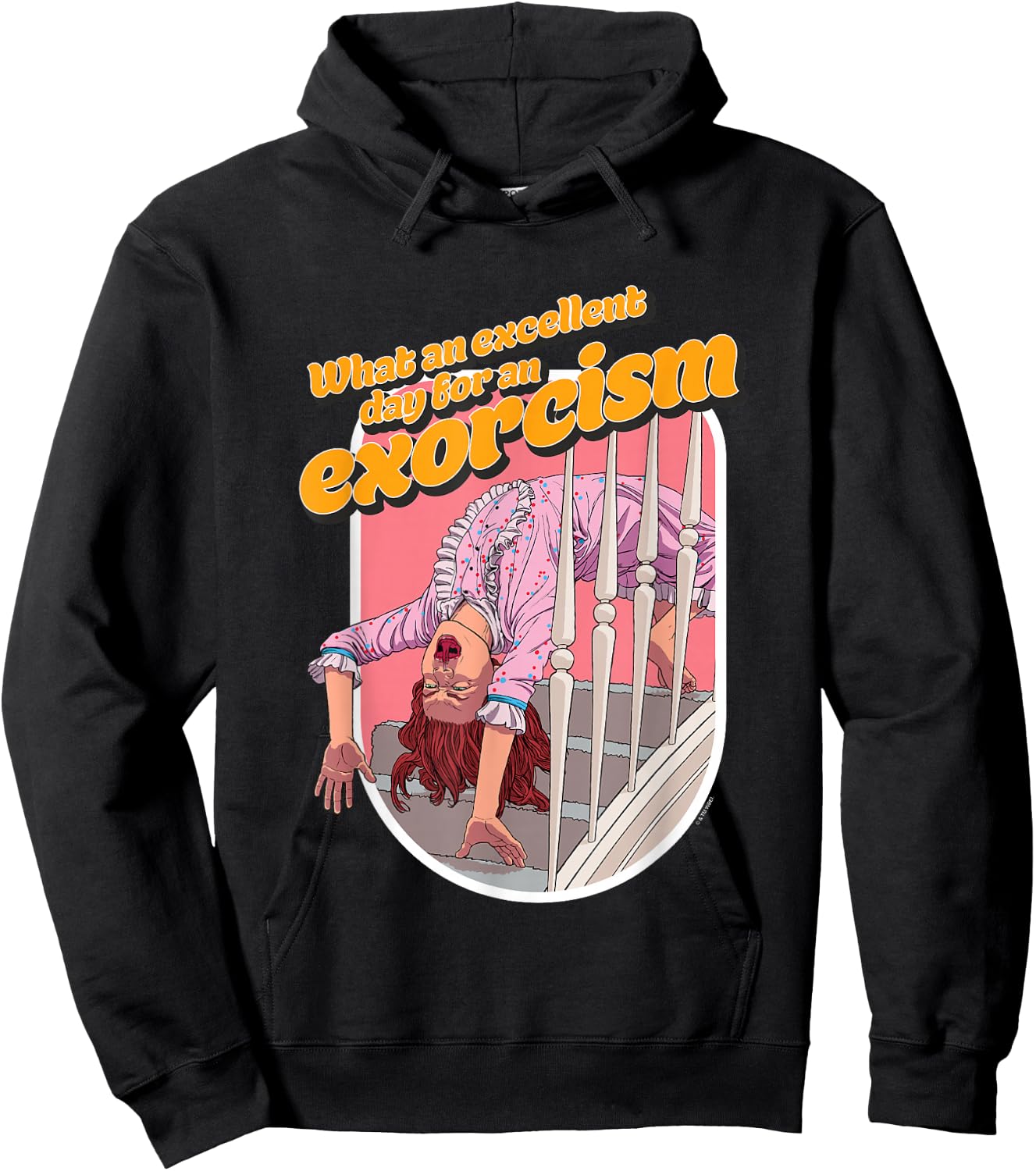 The Exorcist What An Excellent Day For An Exorcism Stairs Hoodie - Hoodie | Black