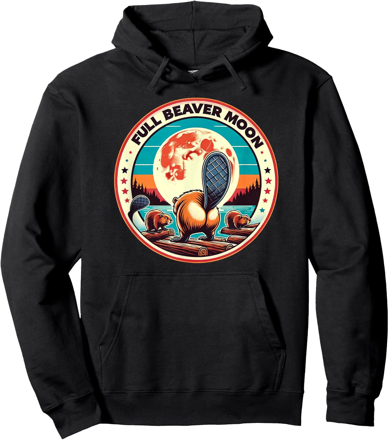 Full Beaver Moon Hoodie - Hoodie | Black