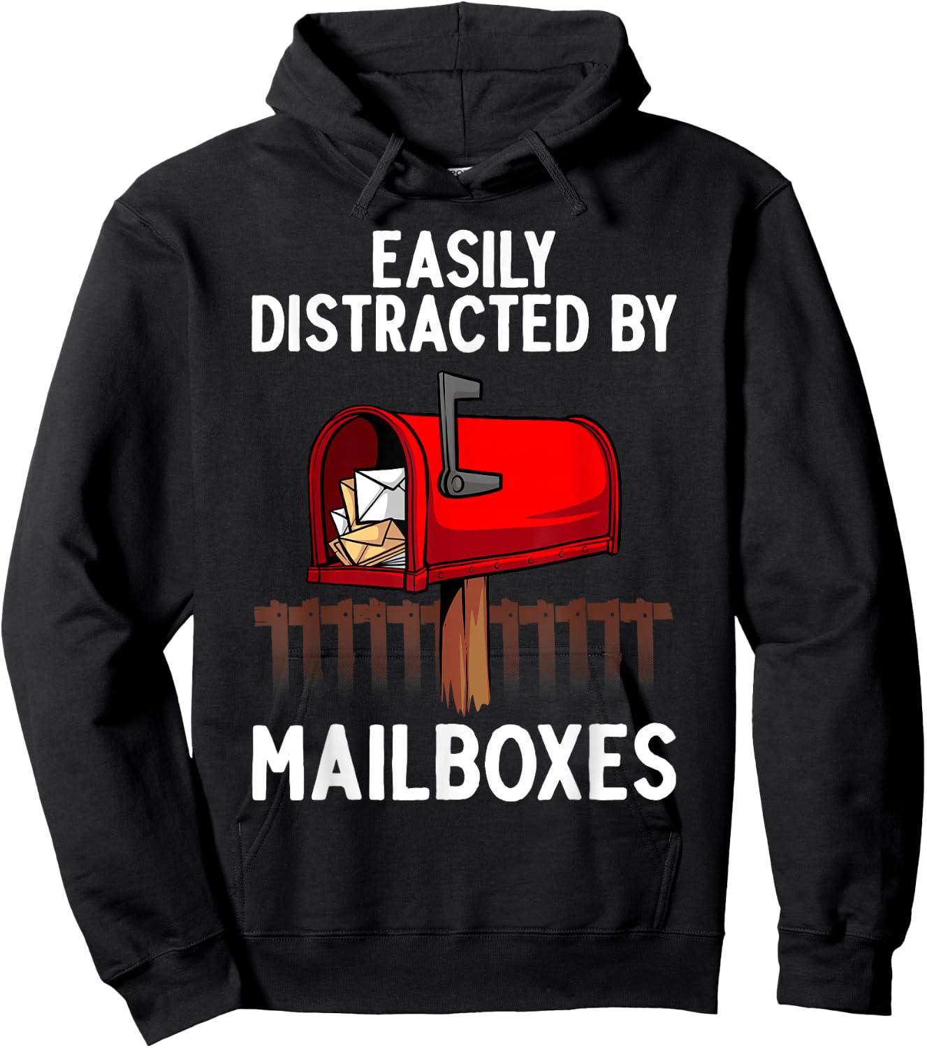 Funny Mailman Art Women Postal Worker Office Mailman Hoodie - Hoodie | Black