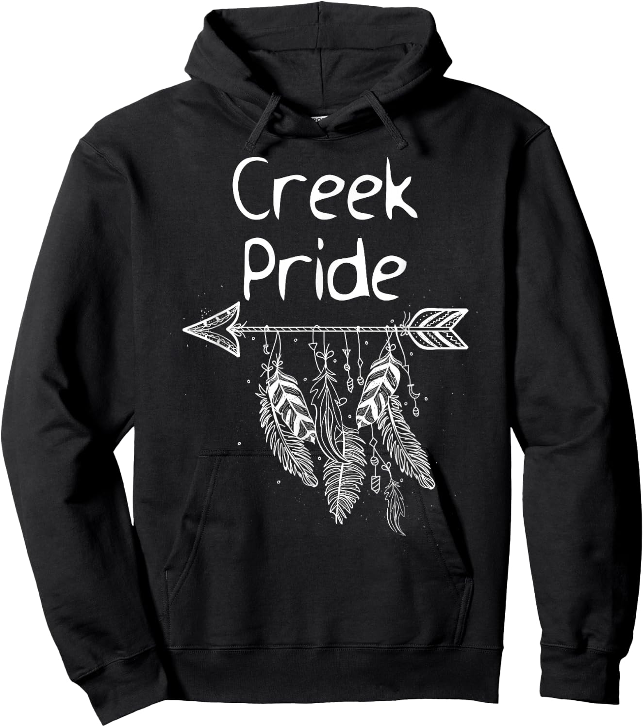 Creek Pride Native American Proud Men Women Kids Gift Hoodie - Hoodie | Black
