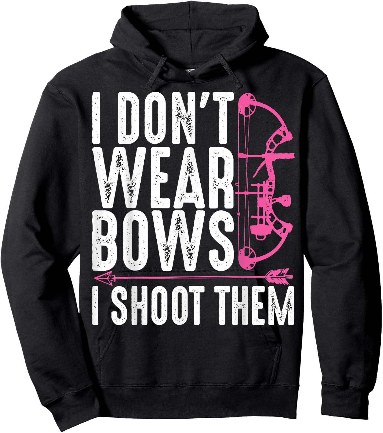 Funny Archery Gift Bow Hunting Archer Mother's Day Hoodie - Hoodie | Black