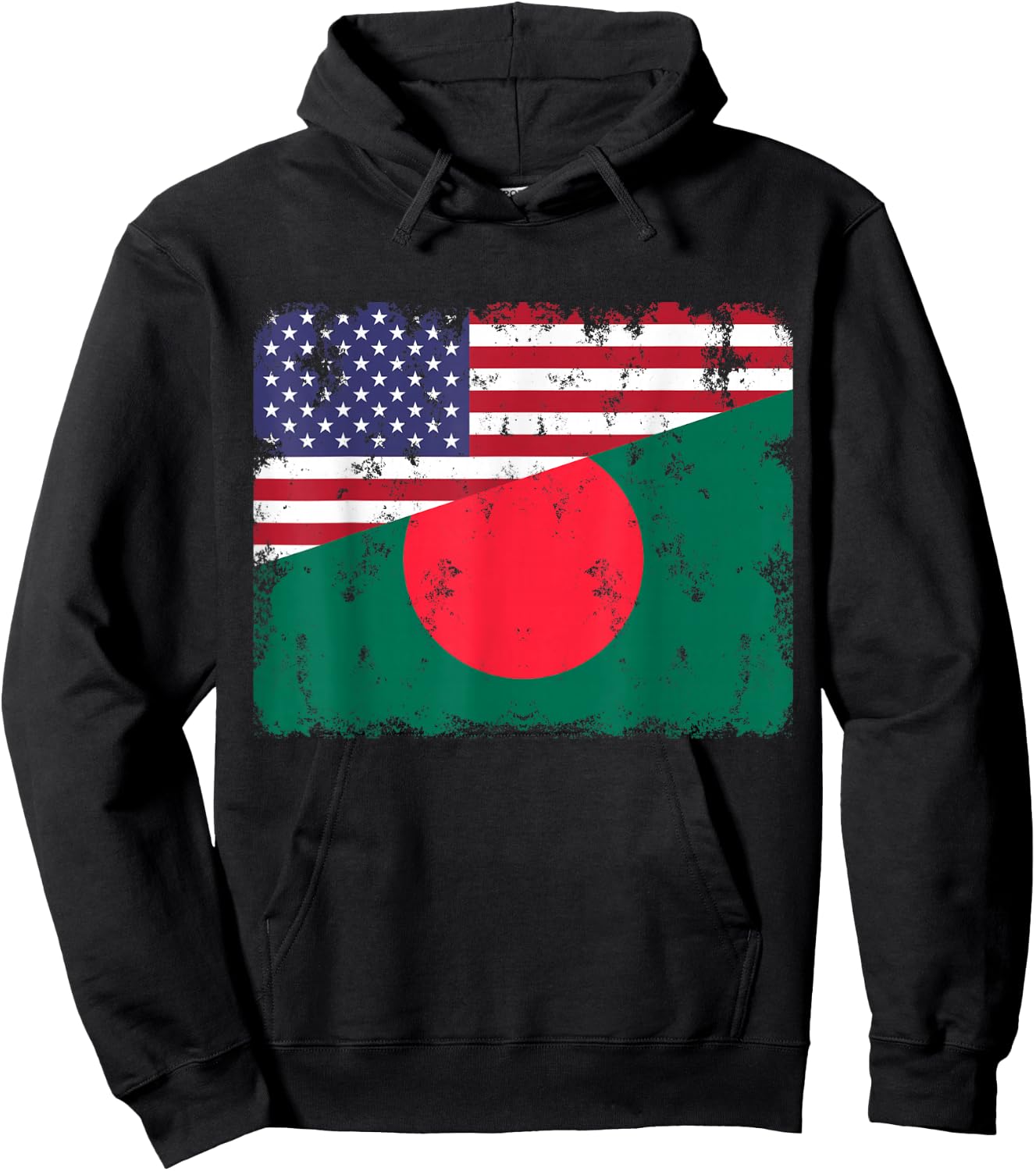 Bangladesh Pride Bangladeshi American Flag Roots Heritage Hoodie - Hoodie | Black