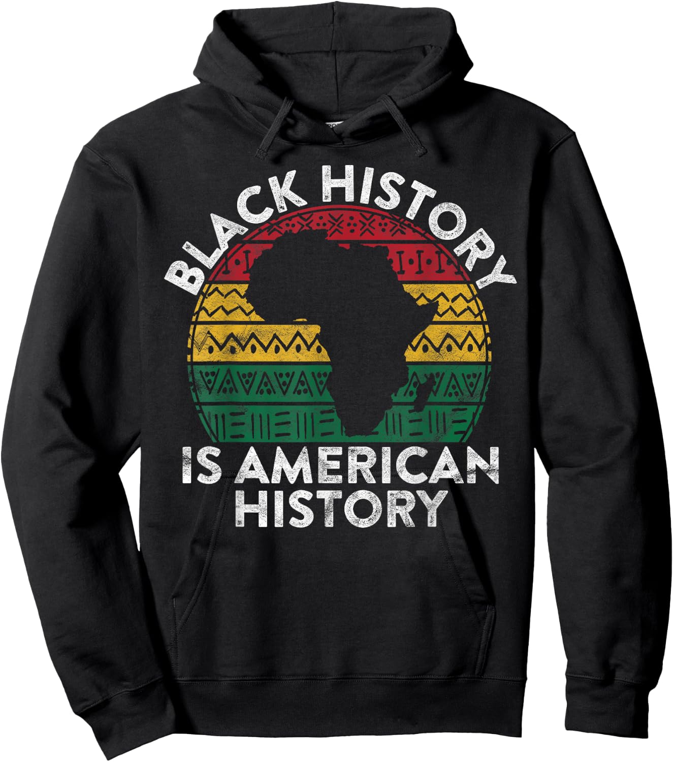 Black History Is American History Gift Month Pride African Hoodie - Hoodie | Black
