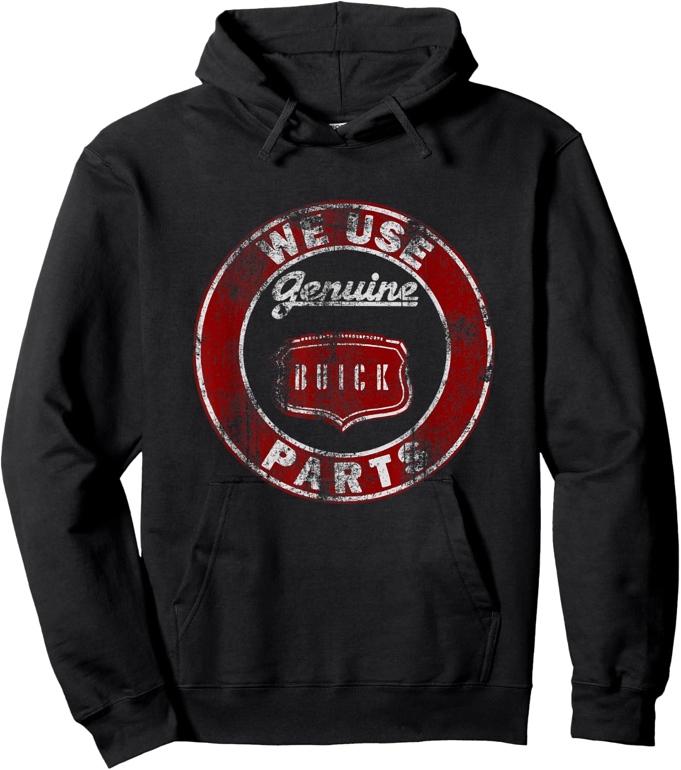 TNT We Use Genuine Buick Parts Grey -Adults Hoodie - Hoodie | Black