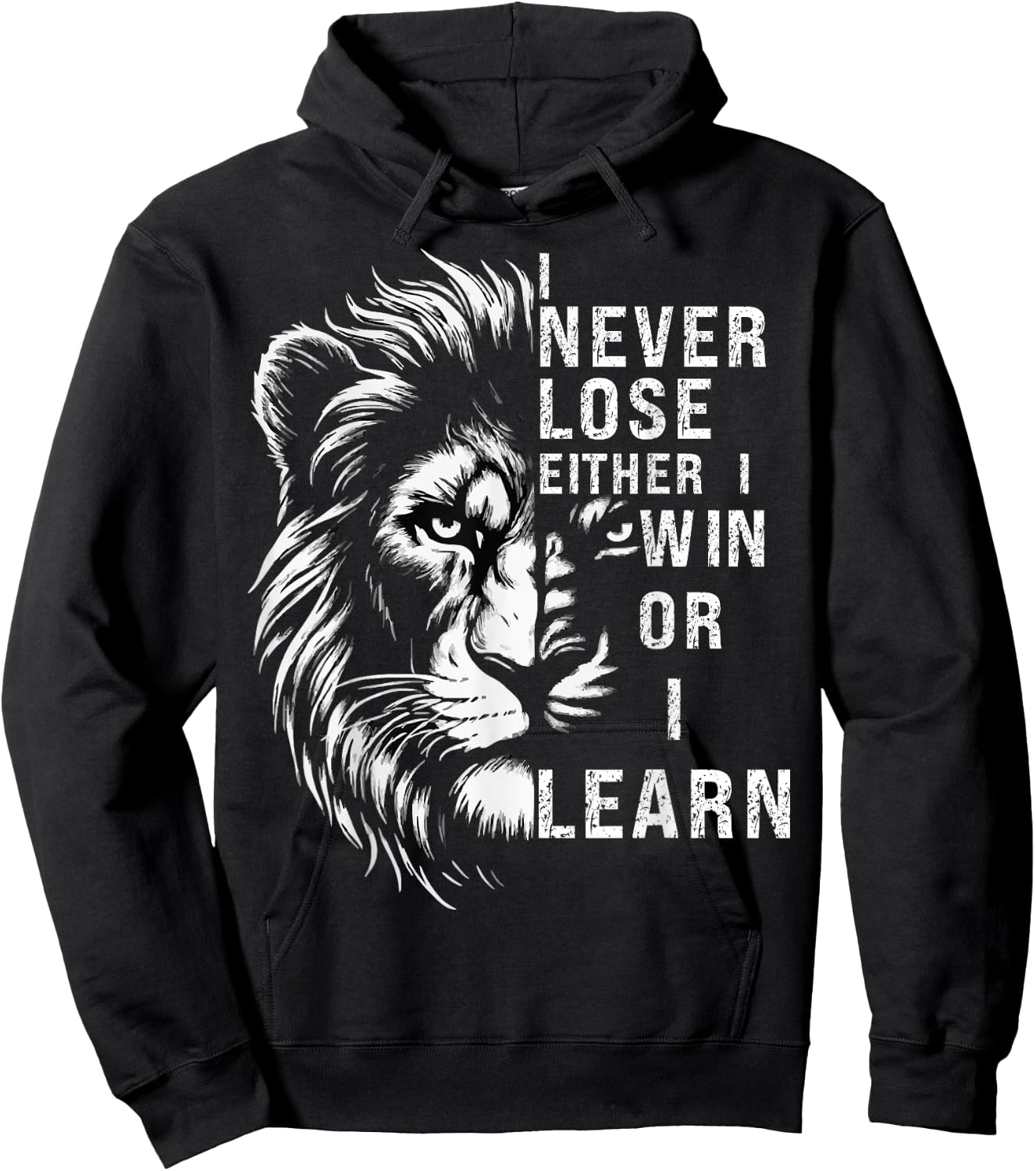 I Never Lose Either I Win Or I Learn, Nelson Mandela Quote Hoodie - Hoodie | Black