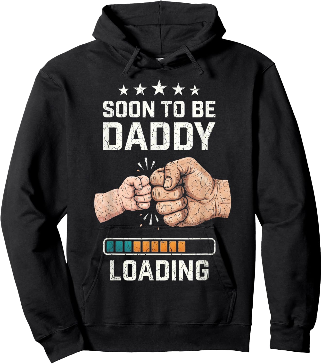 Soon to Be Daddy Loading Expectant Father New Dad 2026 Hoodie - Hoodie | Black