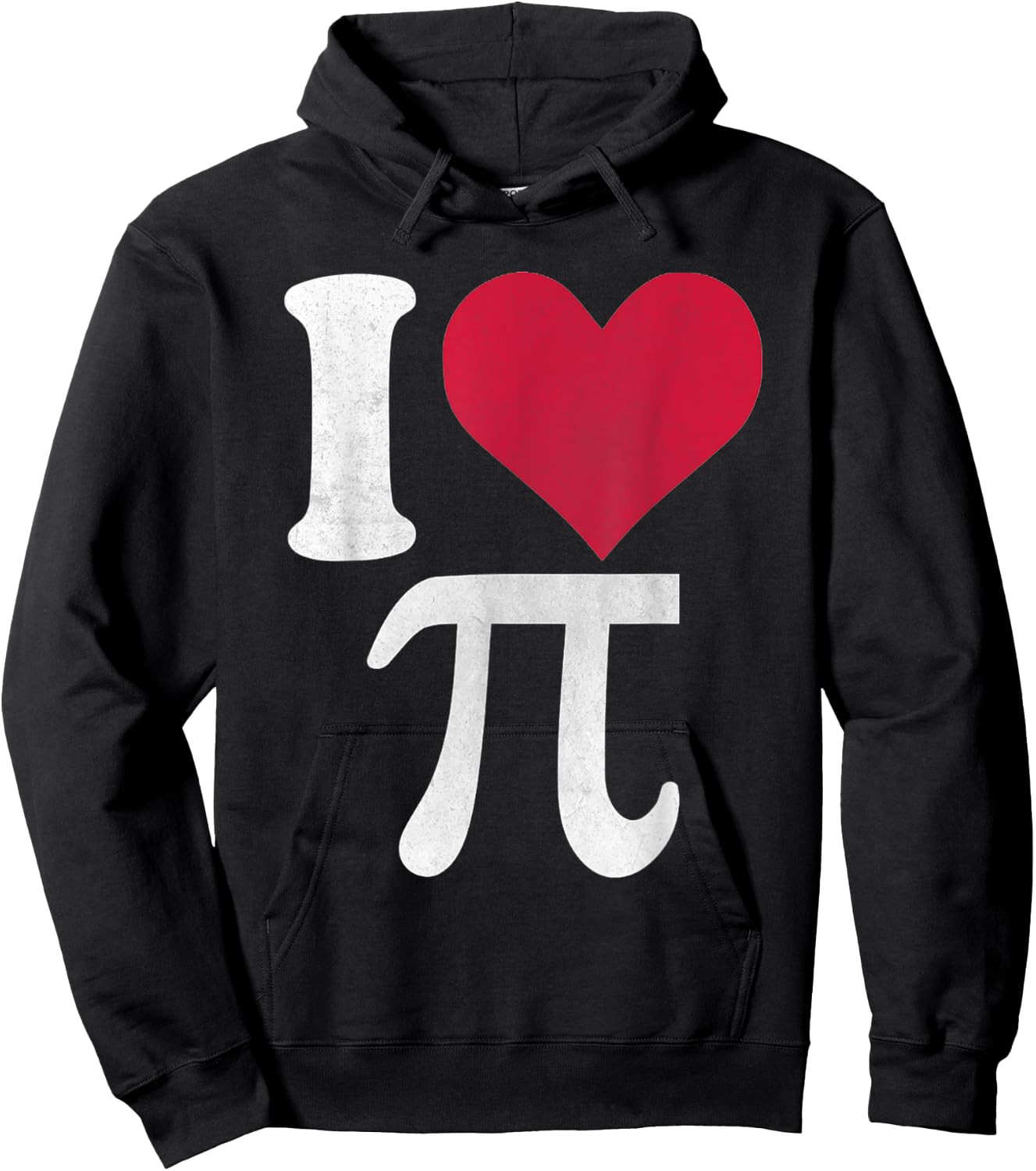 I Love Pi Vintage Retro Infinity Math Pi Day Heart Hoodie - Hoodie | Black