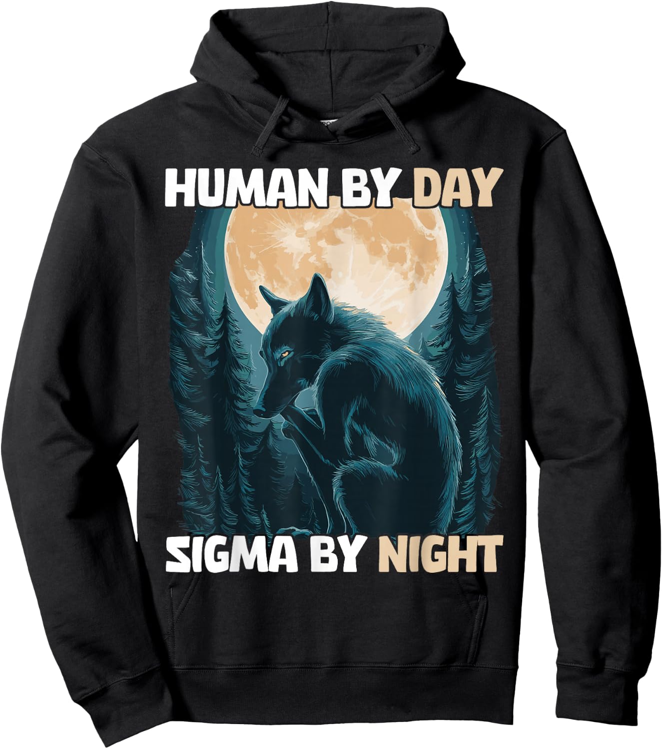 Human By Day Sigma By Night Hoodie - Hoodie | Black