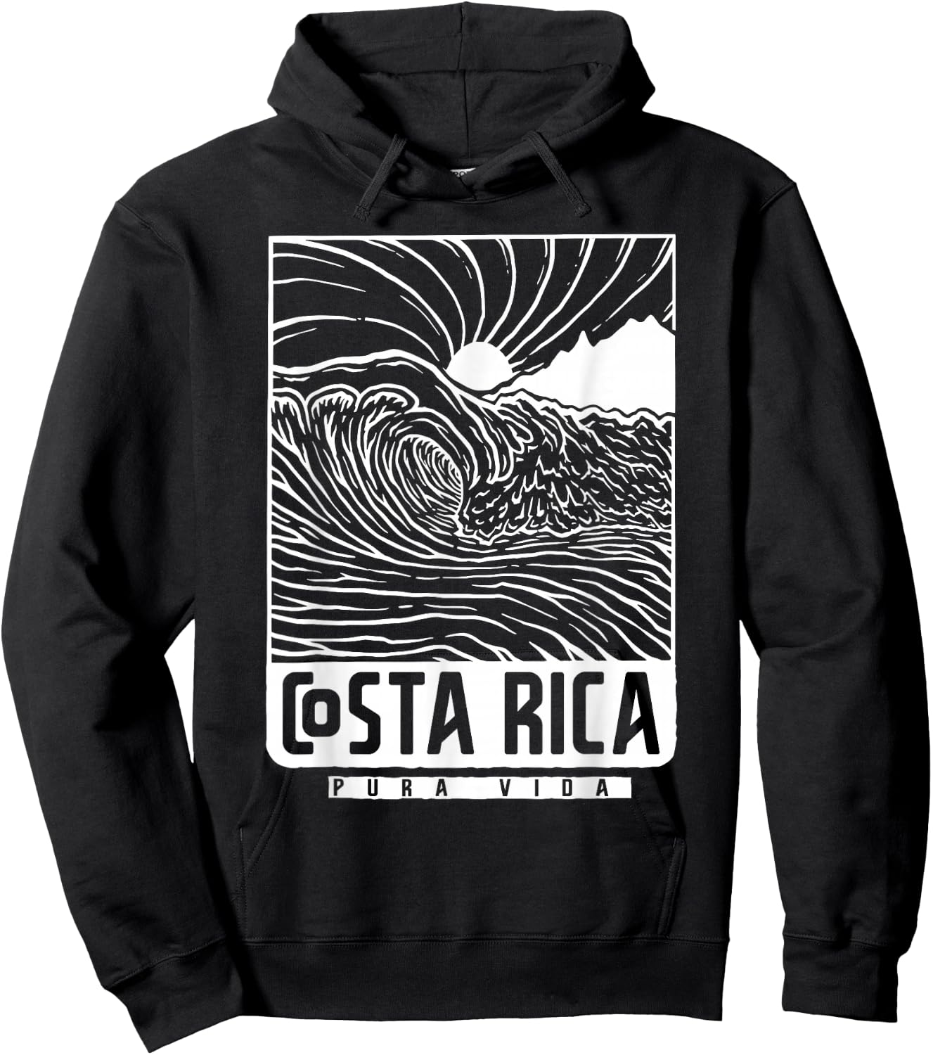 Costa Rica Pura Vida Hoodie - Hoodie | Black