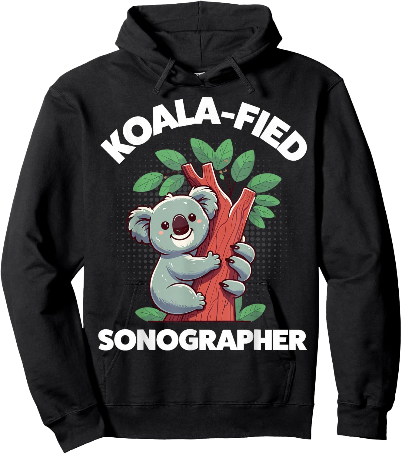 Koalafied Sonographer Sonography Technician Hoodie - Hoodie | Black