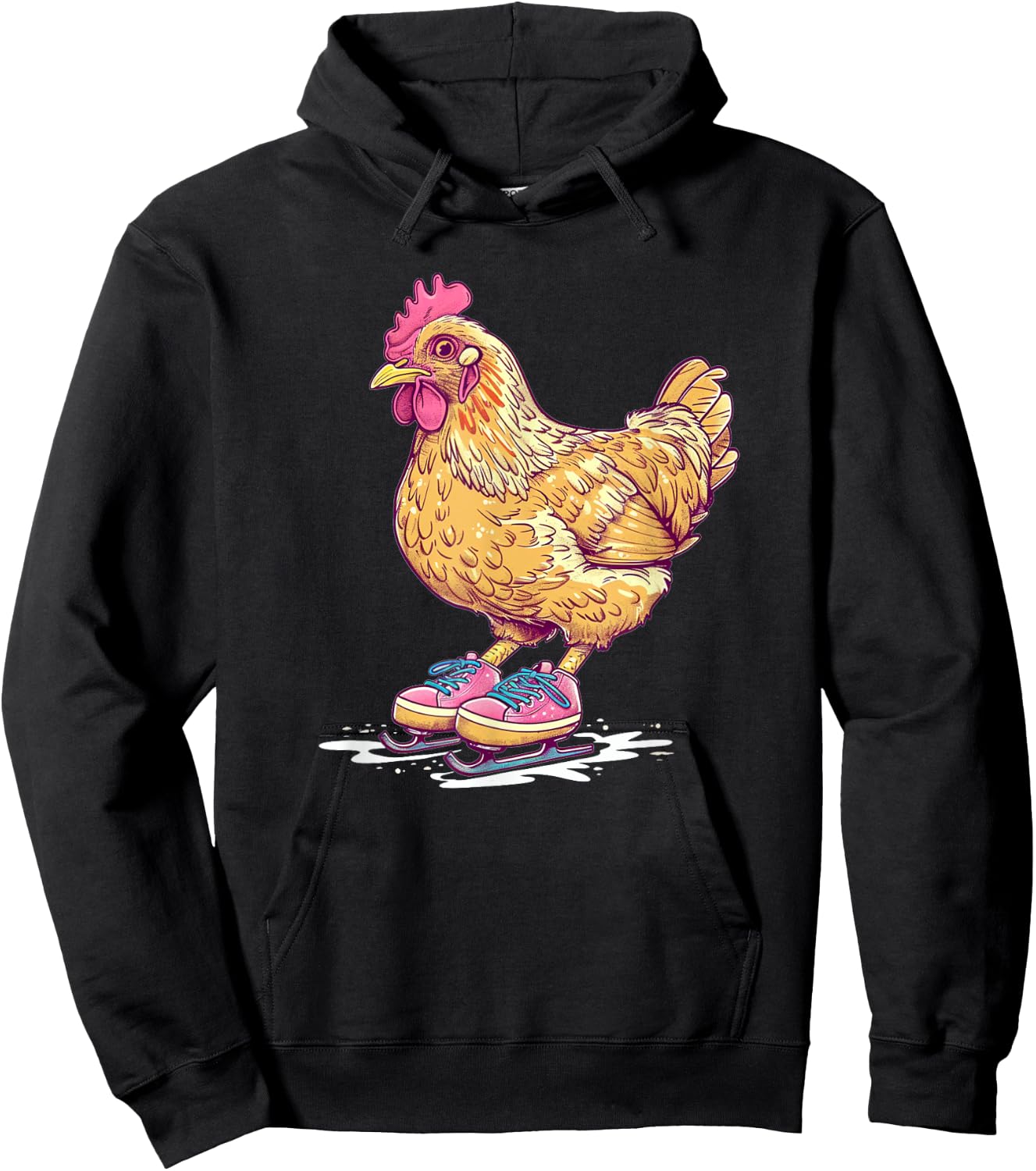 Fun Ice skating Shoes Animal Outfit Hoodie - Hoodie | Black