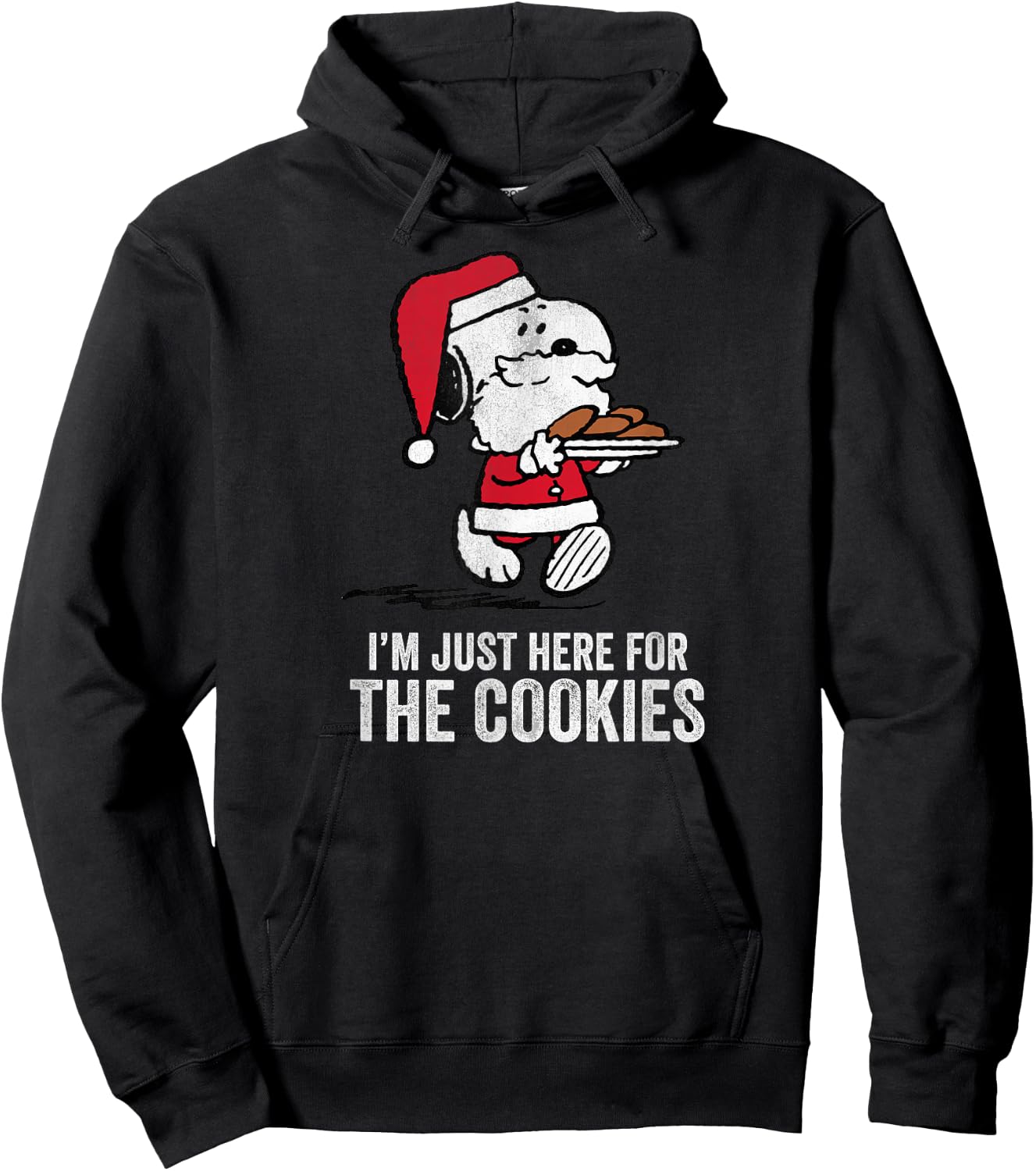 Peanuts Snoopy More Christmas Cookies Hoodie - Hoodie | Black