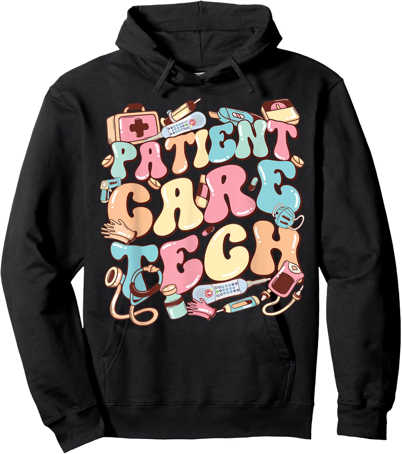 Patient Care Tech. PCT Nurse Nurse Appreciation Hoodie - Hoodie | Black