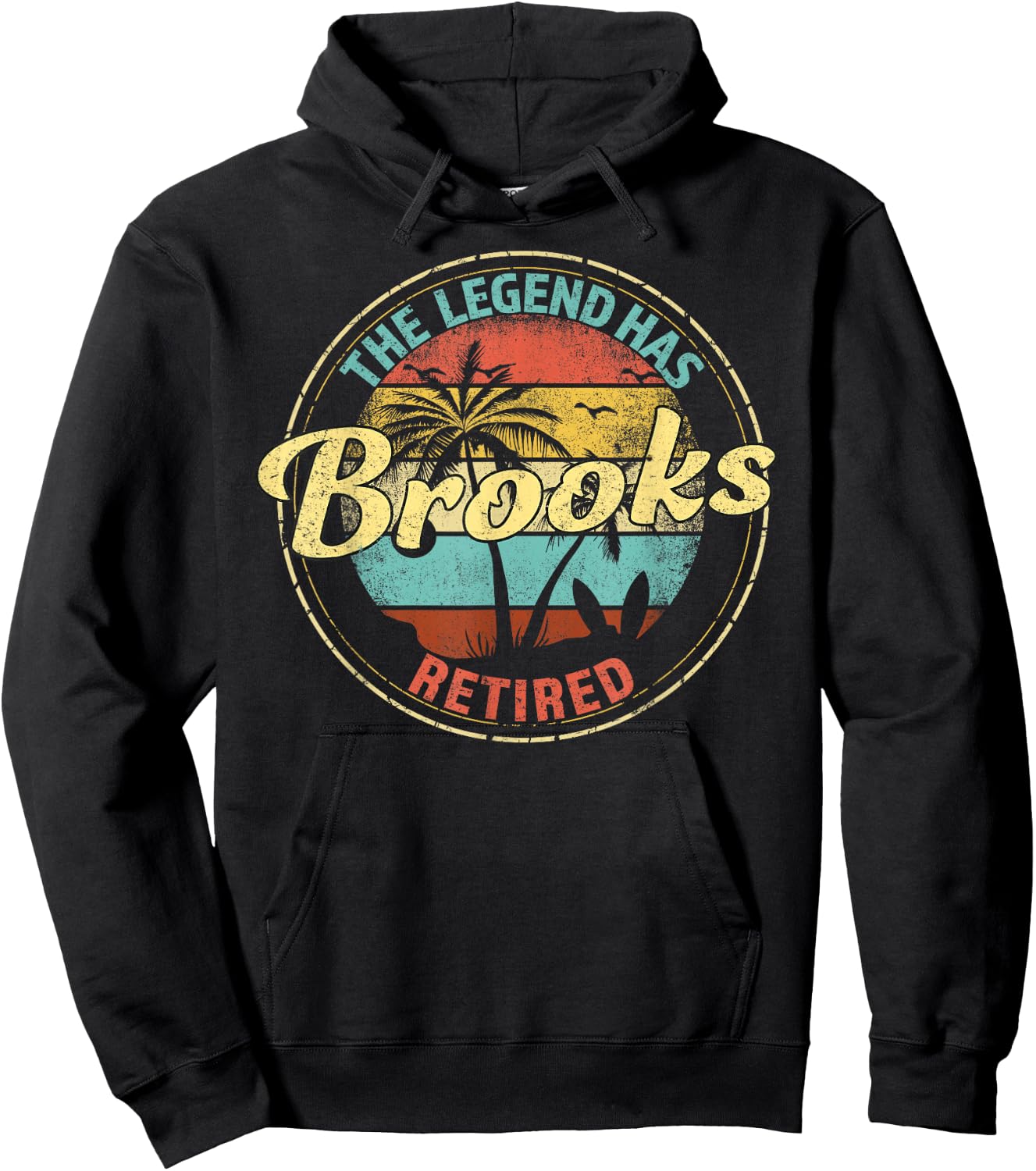 Brooks Legend Has Retired Personalized Retirement Hoodie - Hoodie | Black
