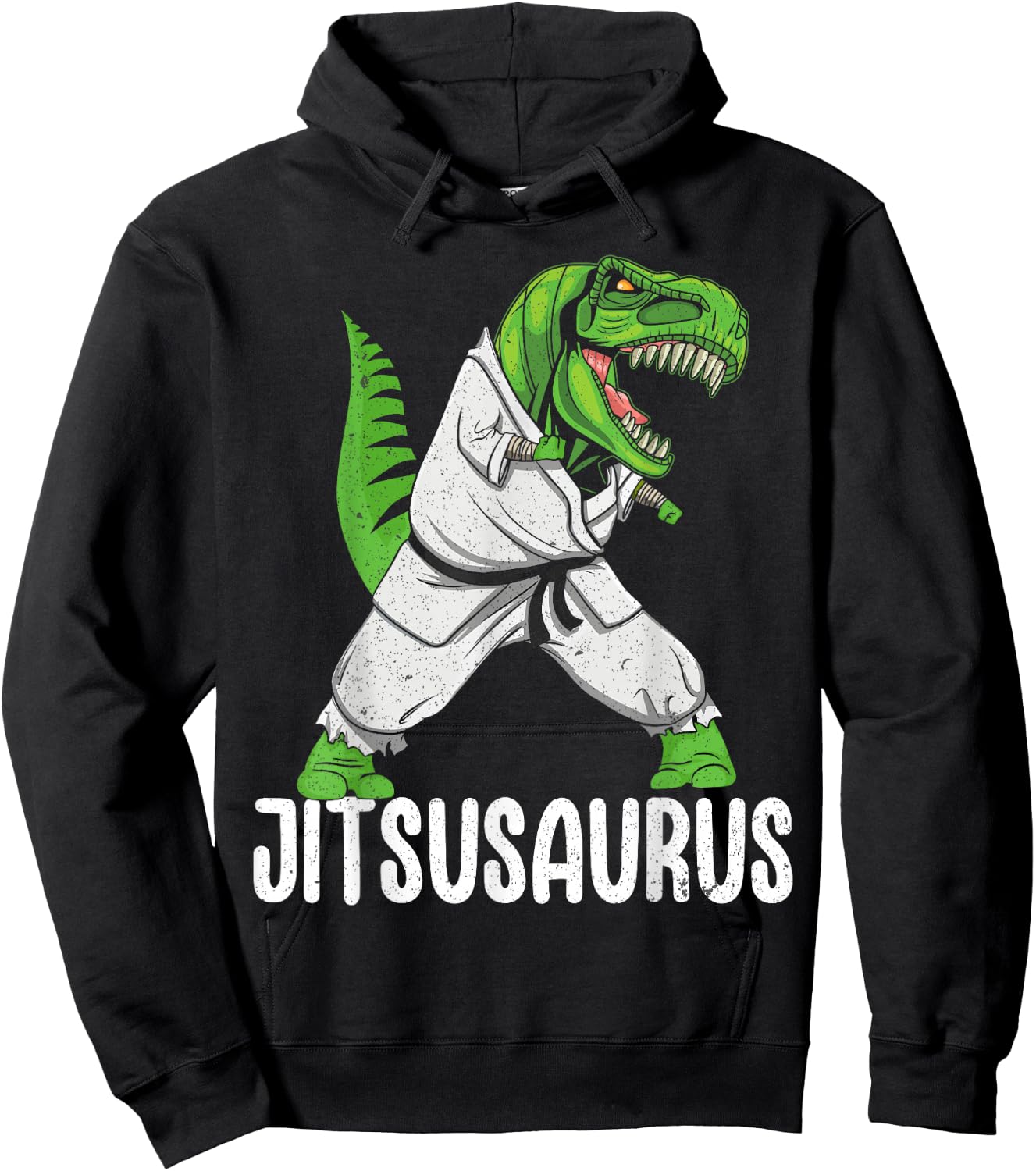Jitsusaurus Funny Jiu-Jitsu Brazillian Ju Jitsu Bjj Boys Kid Hoodie - Hoodie | Black