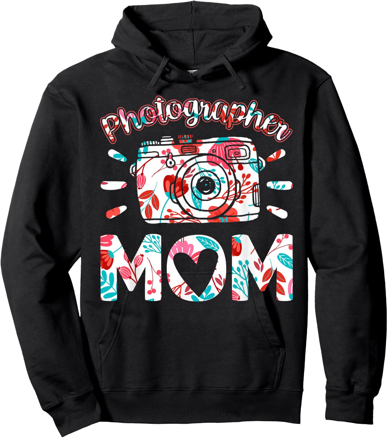 Photographer Mom Photography Mother Camera Mommy Mama Hoodie - Hoodie | Black