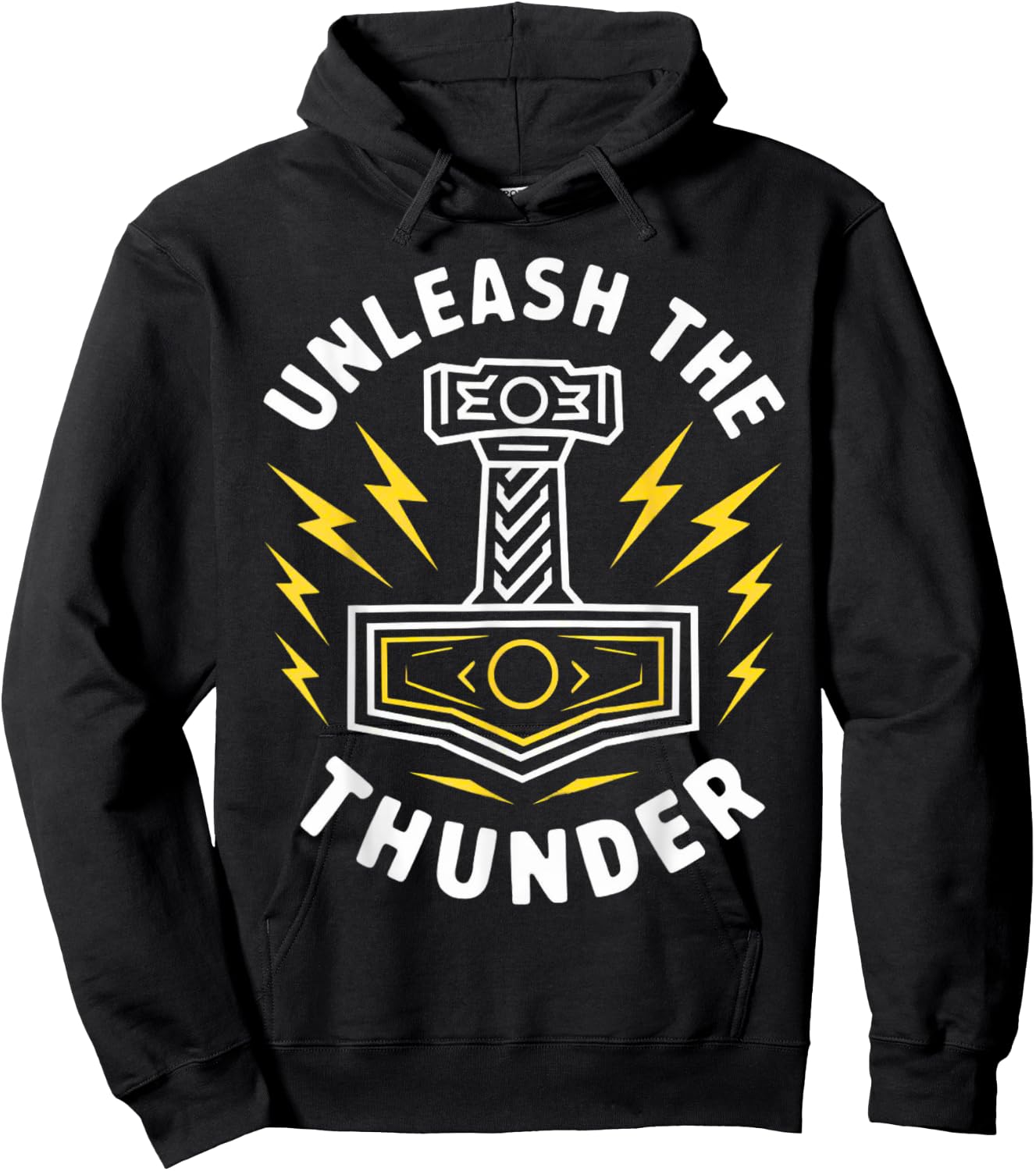 Norse Mythology Viking Celtic Thor's Hammer Mjolnir Valhalla Hoodie - Hoodie | Black