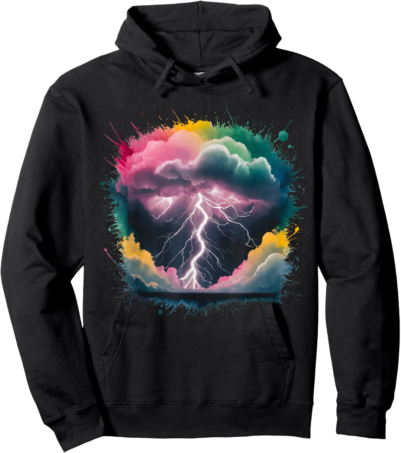 Meteorologist Men Woman Colorful Watercolor Meteorology Hoodie - Hoodie | Black