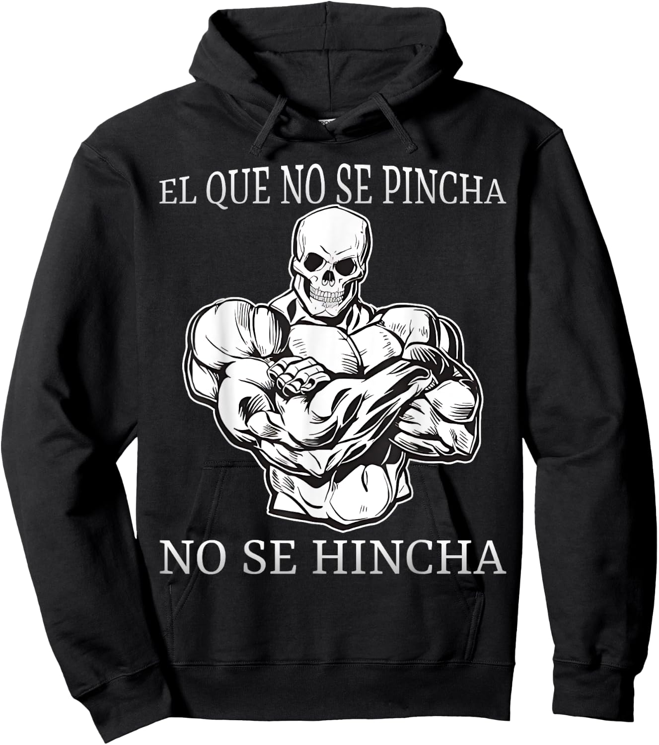 El que no se pincha no se hincha calacas chidas gym Hoodie - Hoodie | Black