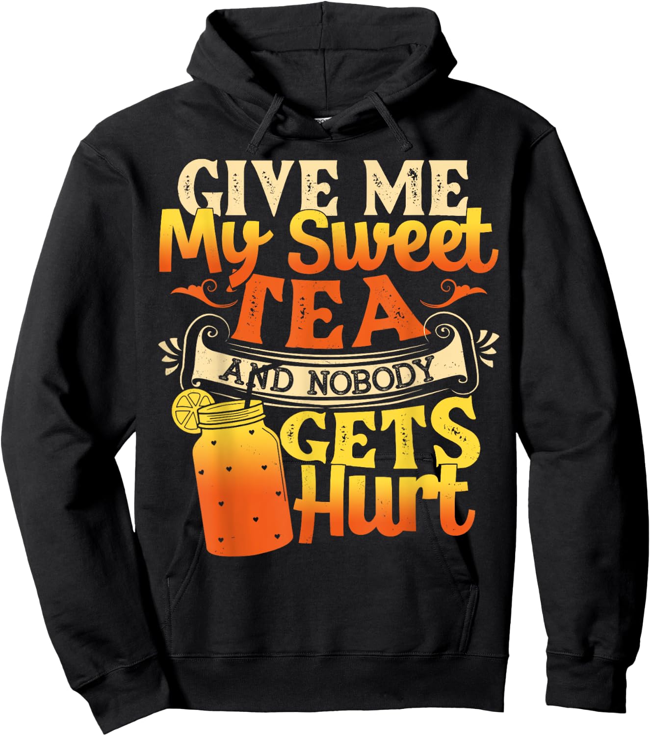 Funny Sweet Tea - I Love Sweet Tea Cute Sweet Tea Drink Hoodie - Hoodie | Black