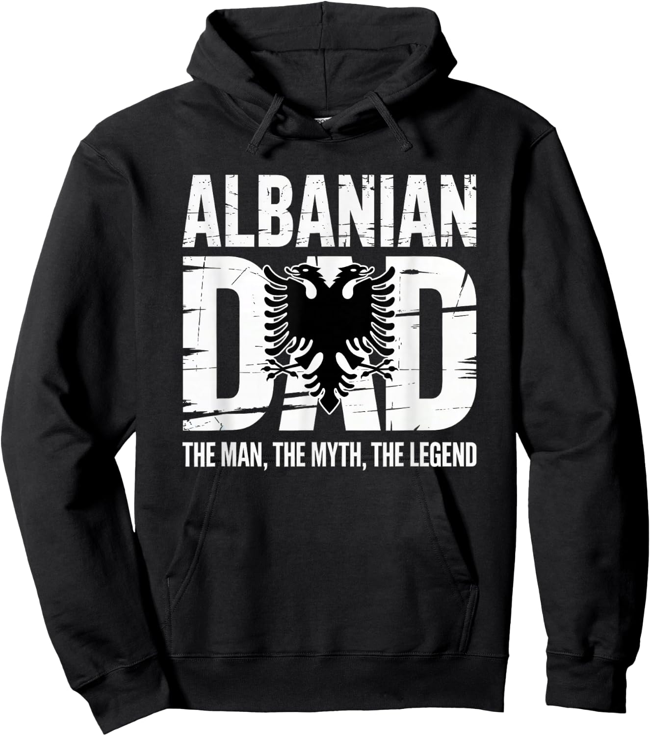 Albanian Father's day Skenderbeg Albania proud Albanian Dad Hoodie - Hoodie | Black