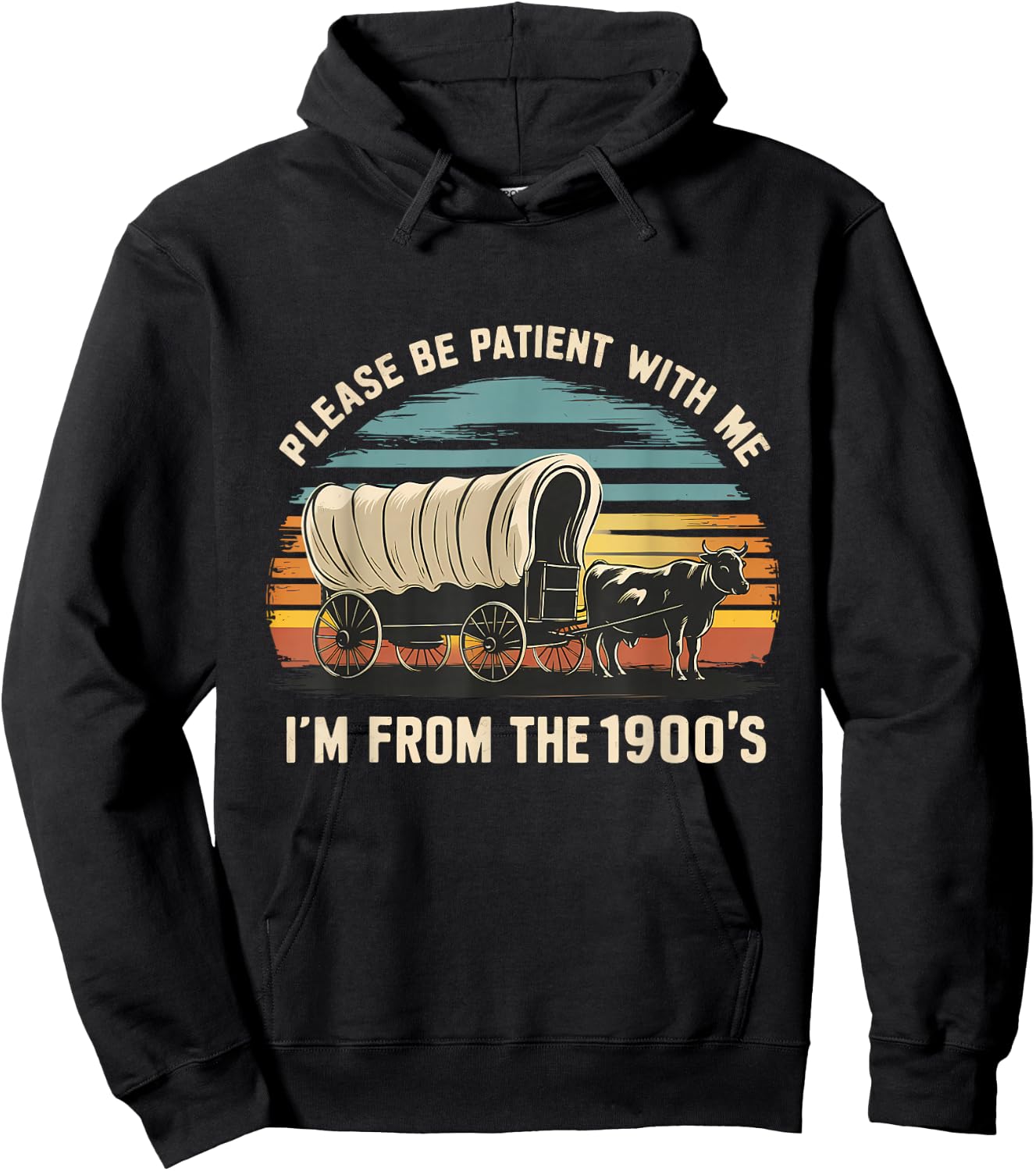 Sarcastic Quote Please Be Patient With Me Im From The 1900s Hoodie - Hoodie | Black