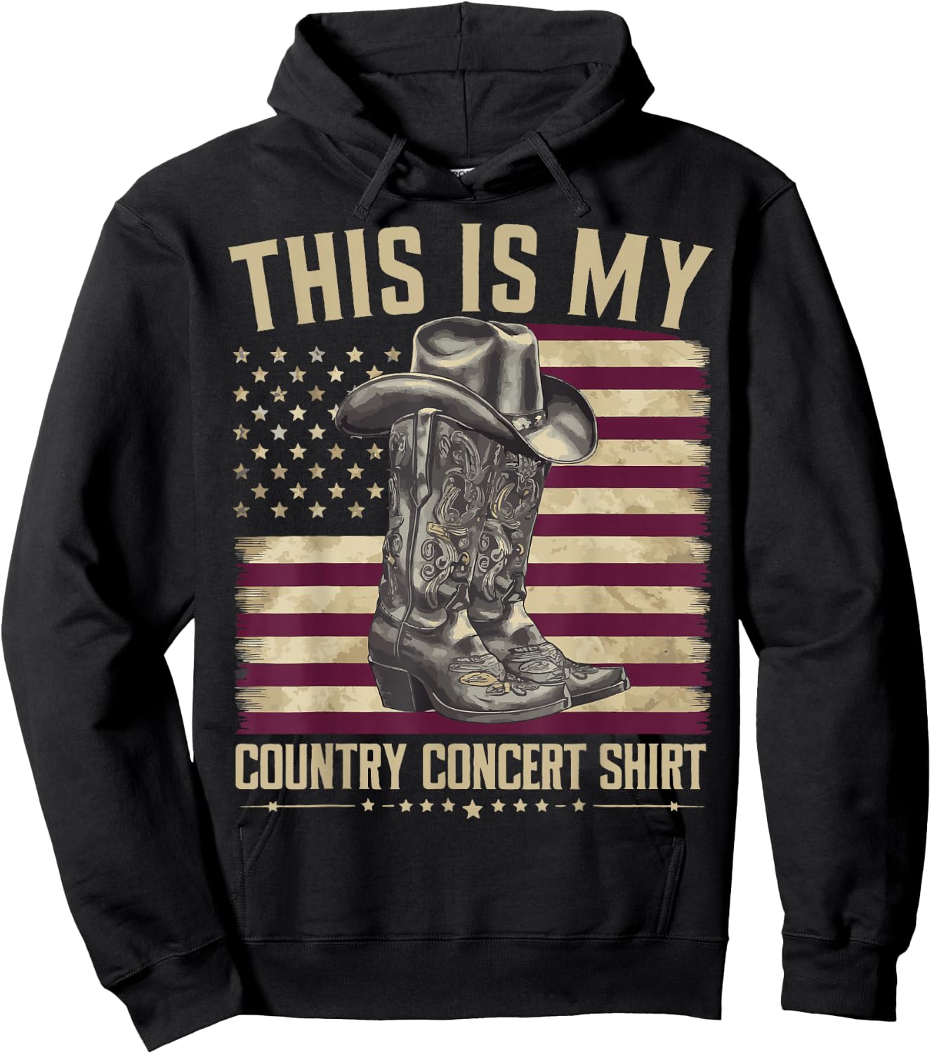 This Is My Country Concert Hoodie - Hoodie | Black