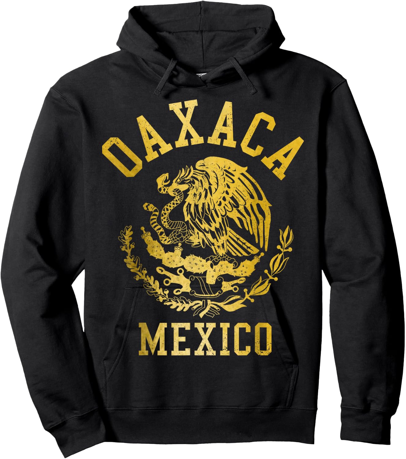 Oaxaca Mexico Pride Mexican Flag Vintage Hoodie - Hoodie | Black
