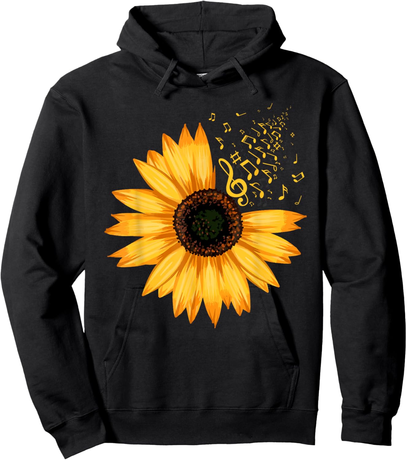 Funny Music Design Women Music Teacher Music Lover Hoodie - Hoodie | Black