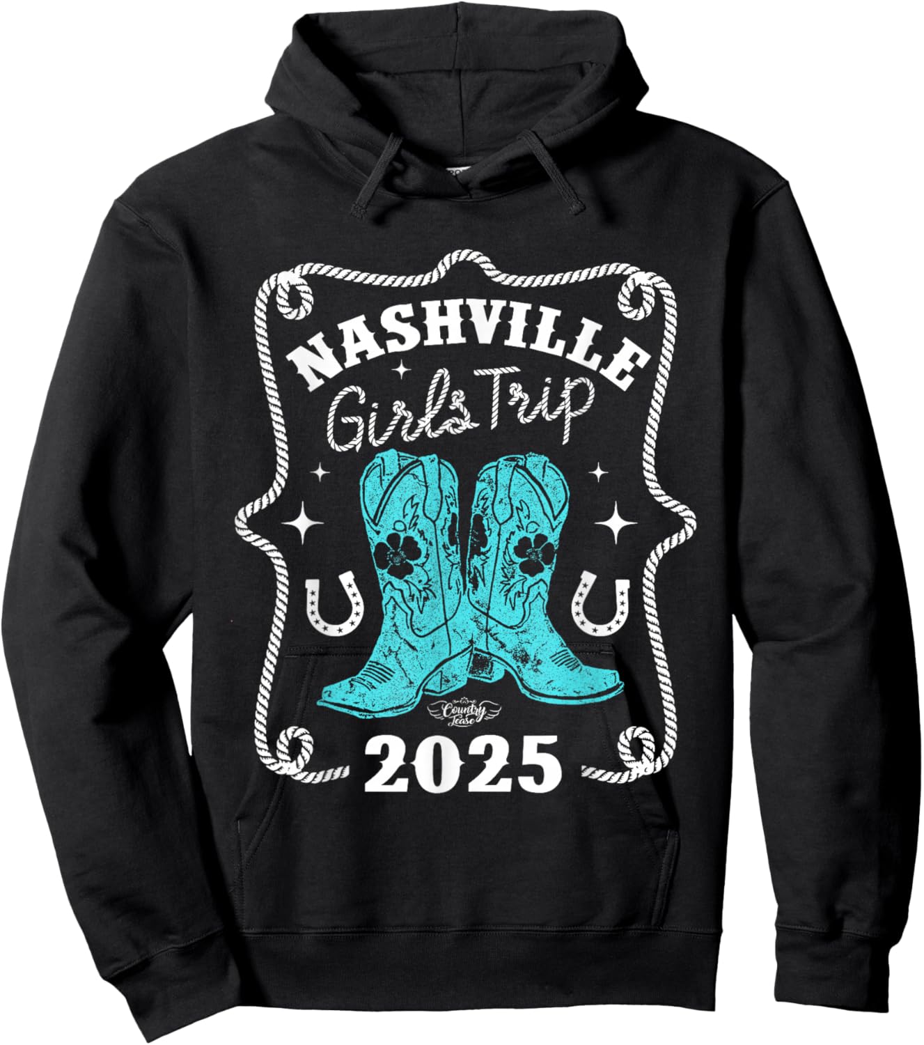 Country Tease Nashville Girls Trip 2025 Hoodie - Hoodie | Black