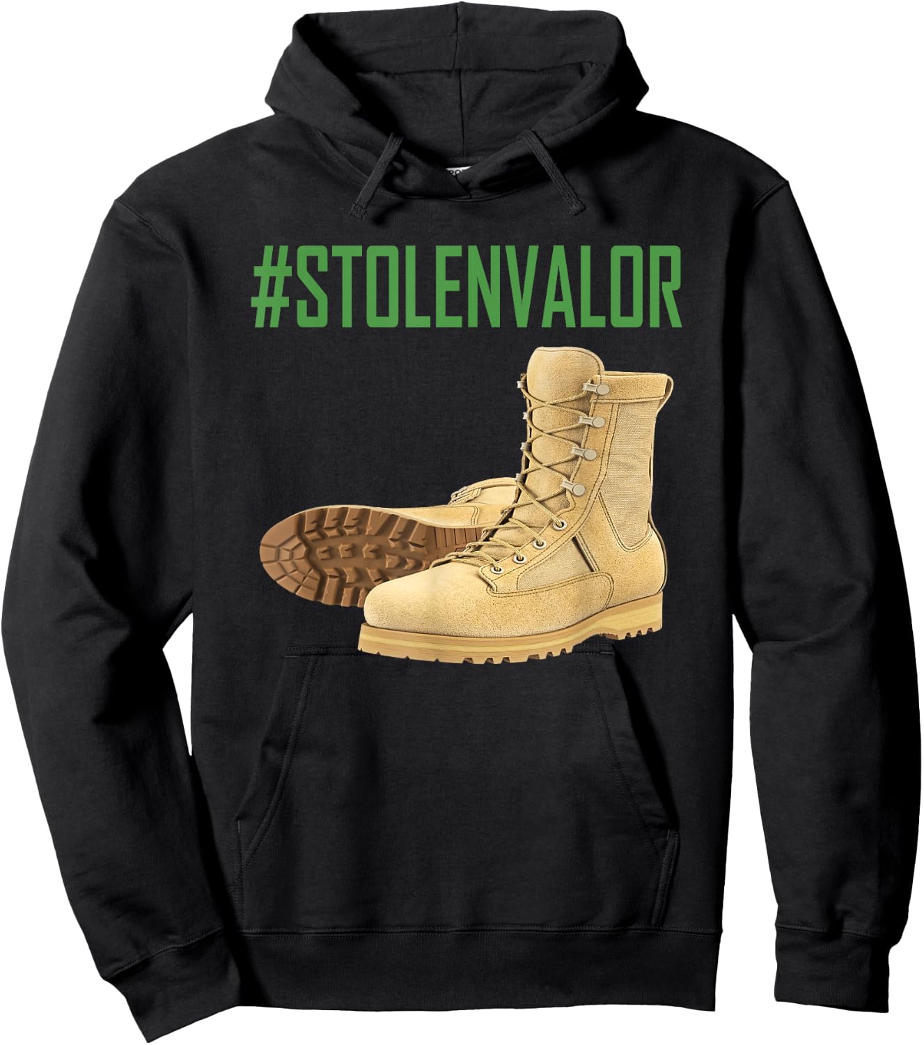 Stolen Valor Military Political Hashtag Shirt ,Women Hoodie - Hoodie | Black