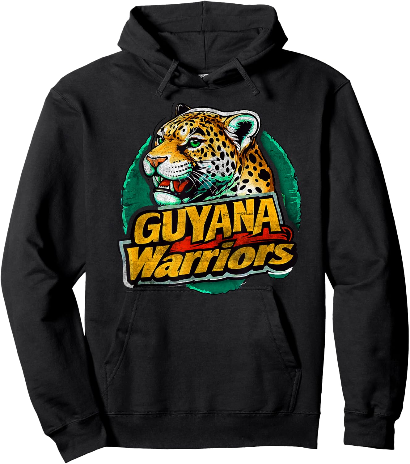 Guyana Warriors Vintage Look Cricket Hoodie - Hoodie | Black
