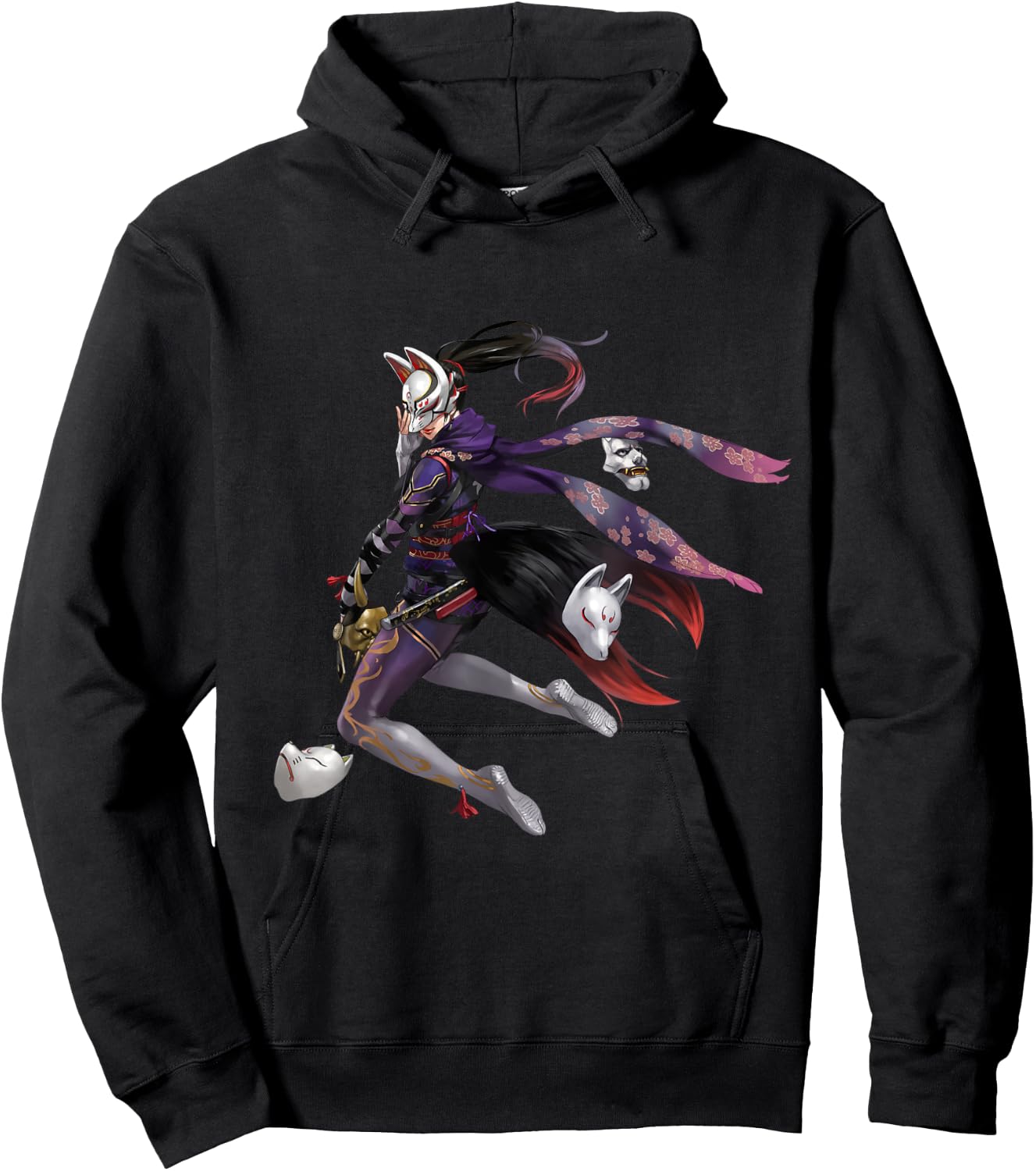 Bandai Namco Entertainment Inc. TEKKEN7 KUNIMITSU 003 , Small, Black Hoodie - Hoodie | Black