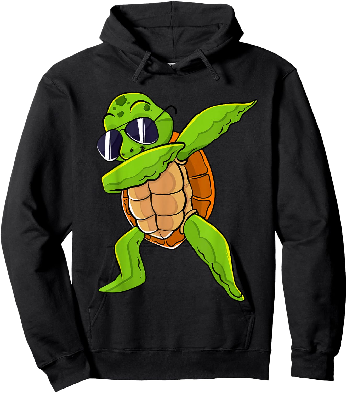 Dabbing Sea Turtle Animal Lover Save The Turtles Hoodie - Hoodie | Black