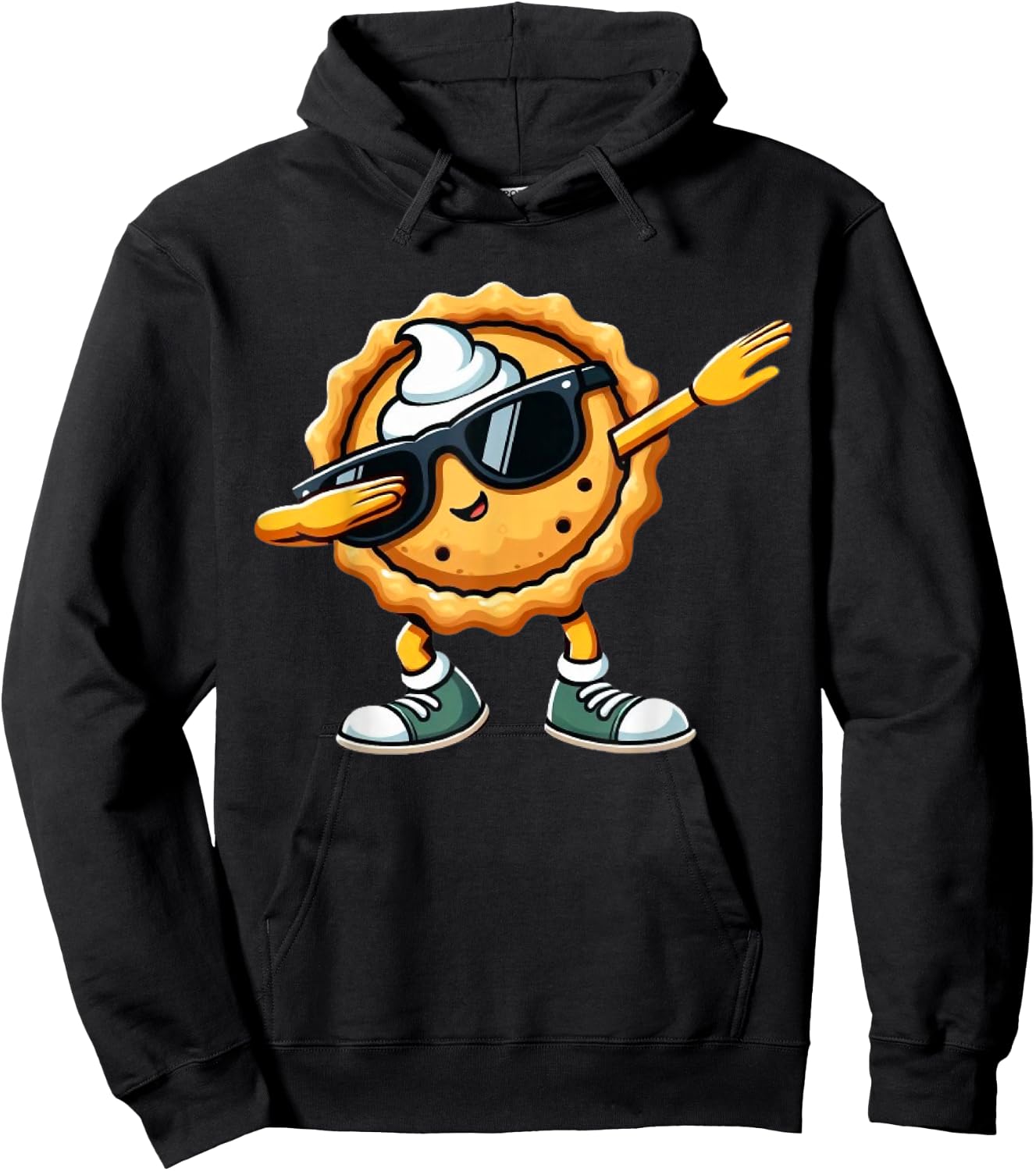 Dabbing Pumpkin Pie Thanksgiving Day Funny Boys Kids Dab Hoodie - Hoodie | Black