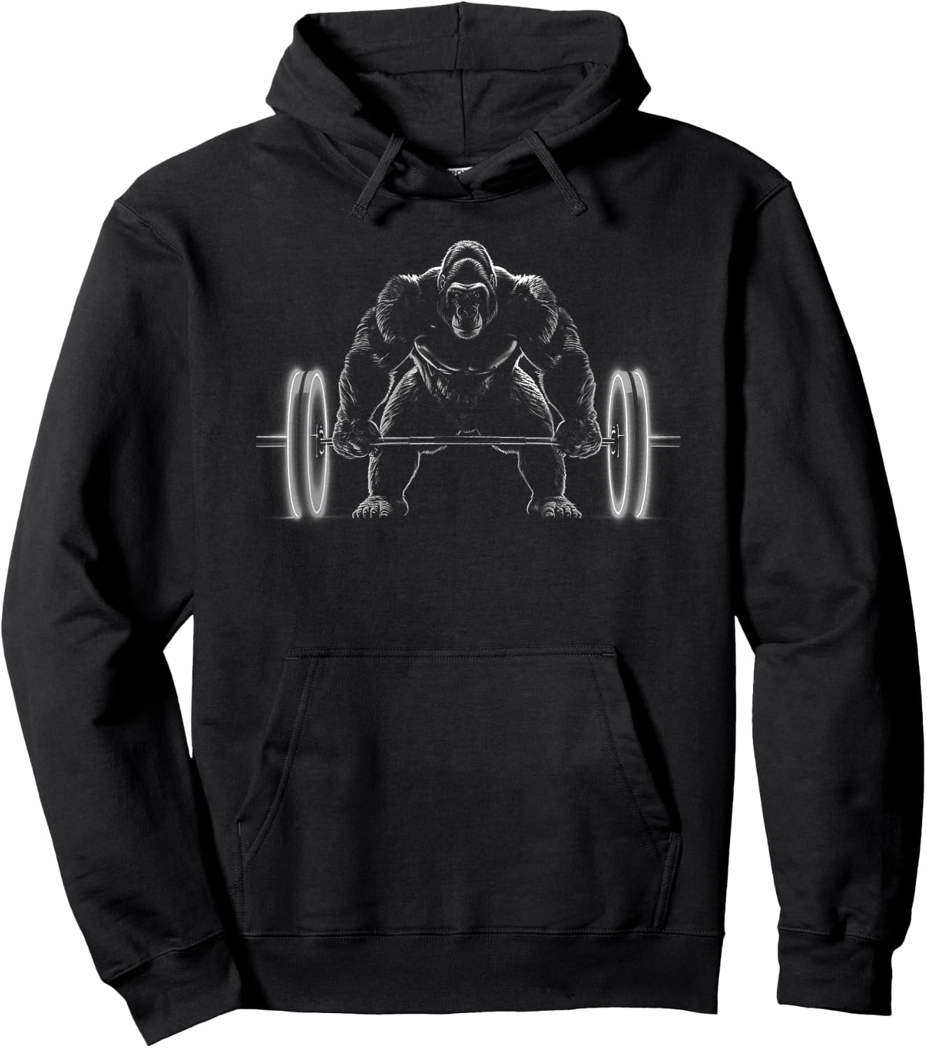 Gorilla Weight Lift Silverback Gorilla Hoodie - Hoodie | Black