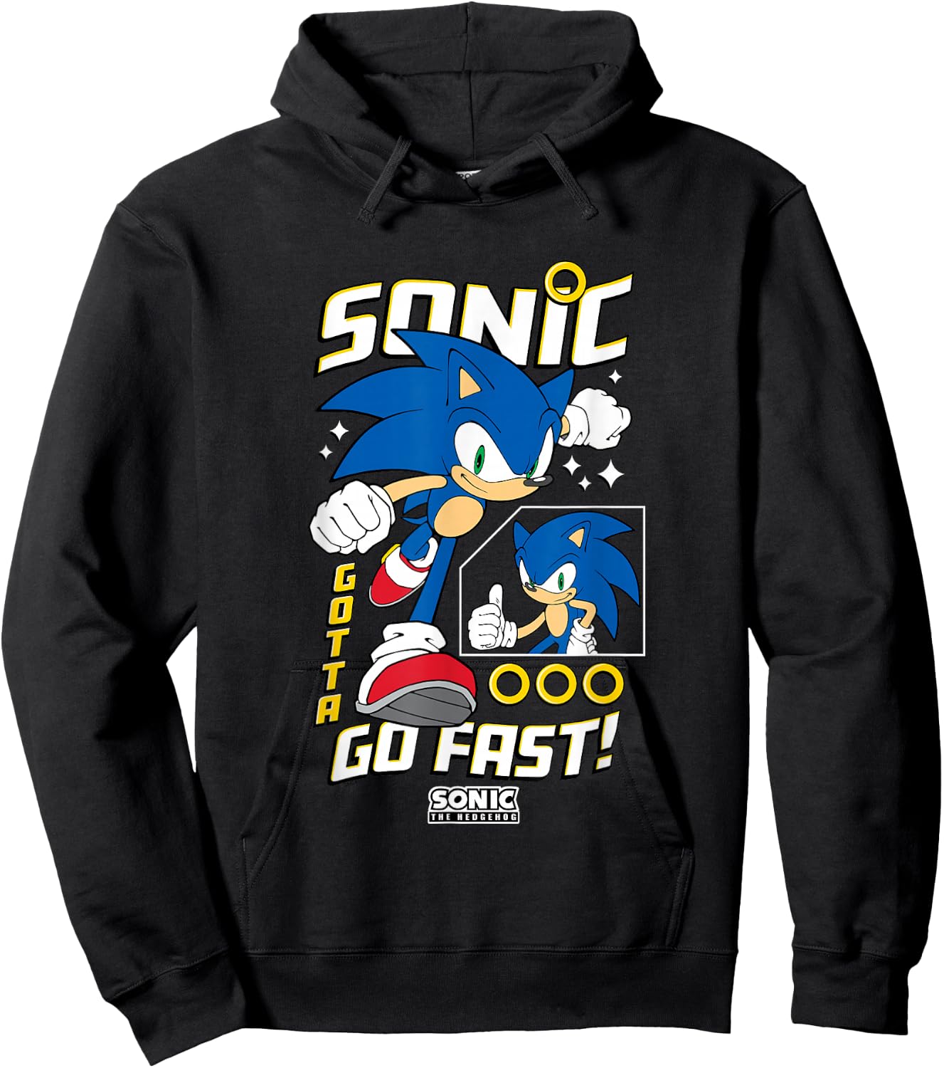 Sonic The Hedgehog Gotta Go Fast! Epic Run Hoodie - Hoodie | Black